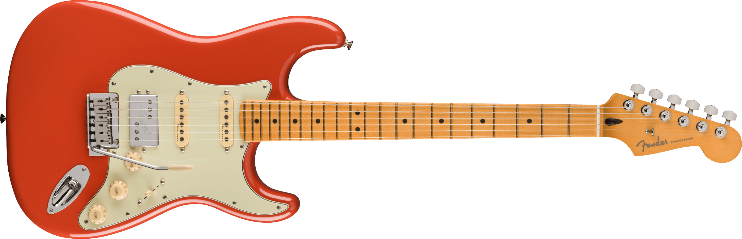Fender® Player Plus Stratocaster® HSS, Maple Fingerboard, Fiesta Red