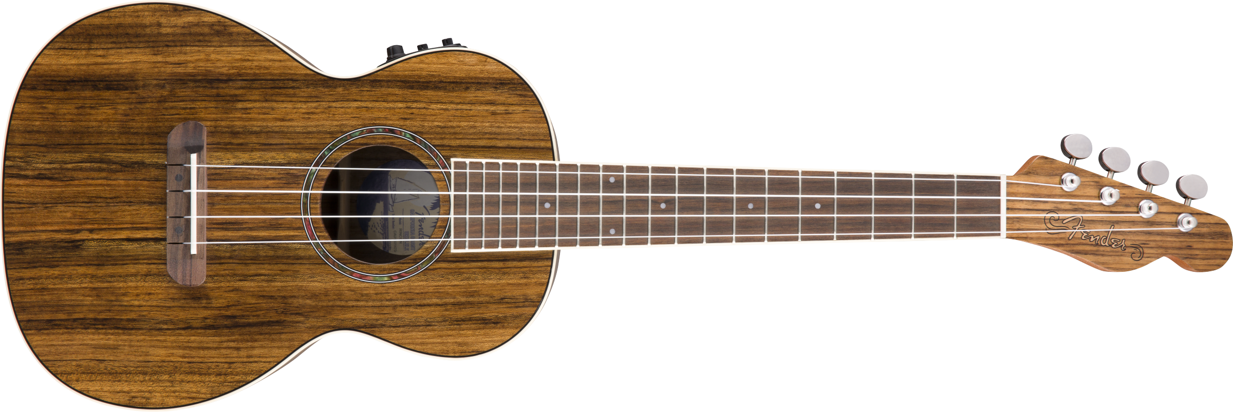 Fender® Rincon Tenor Ukulele V2, Ovangkol Fingerboard, Natural