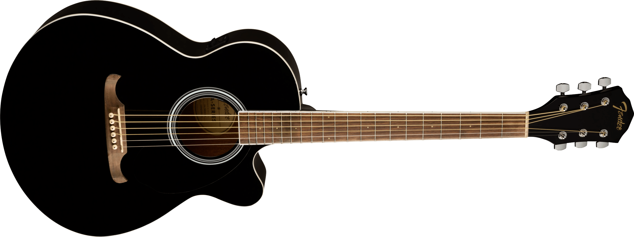 Fender® FA-135CE Concert, Walnut Fingerboard, Black