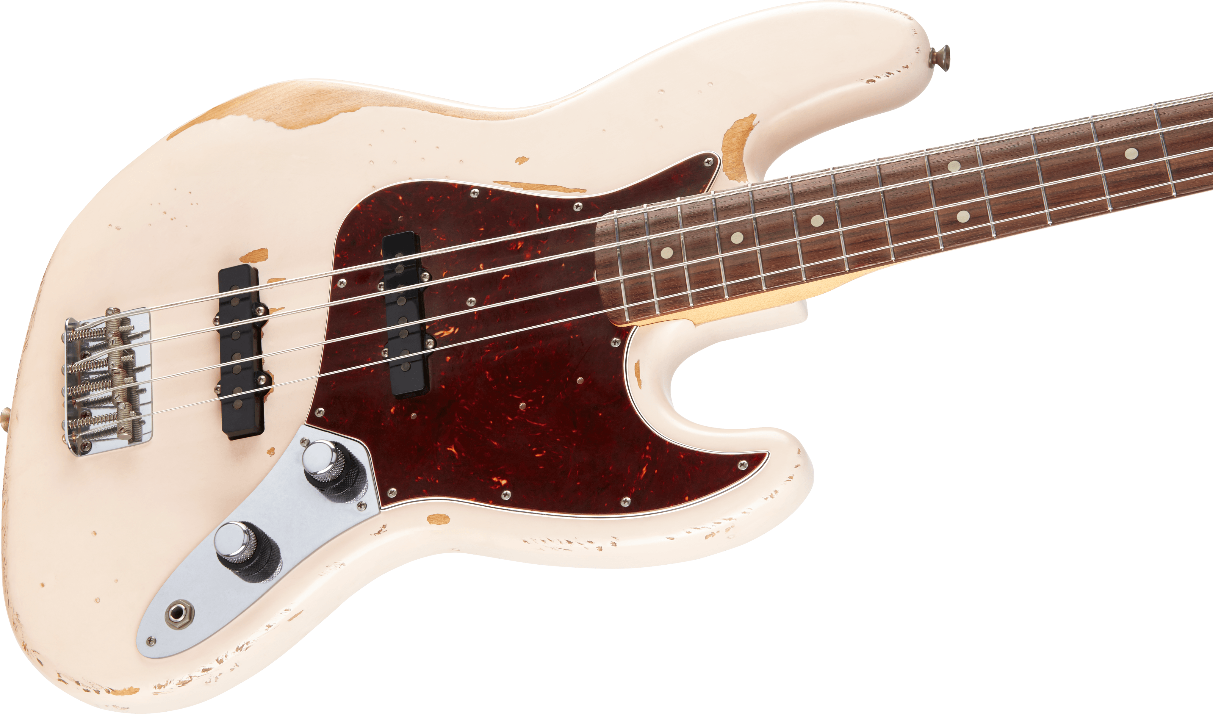 Fender® Flea Jazz Bass, Rosewood Fingerboard, Roadworn Shell Pink