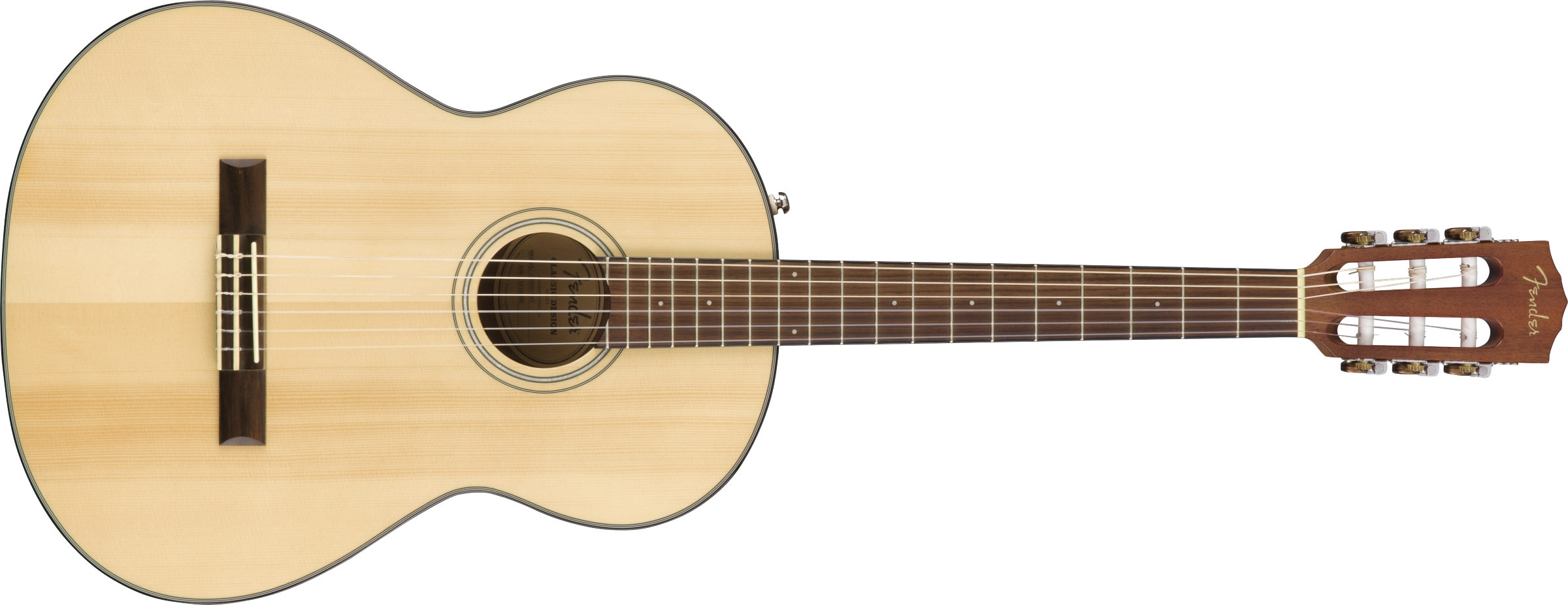 Fender® CN-60S Nylon, Walnut Fingerboard, Natural