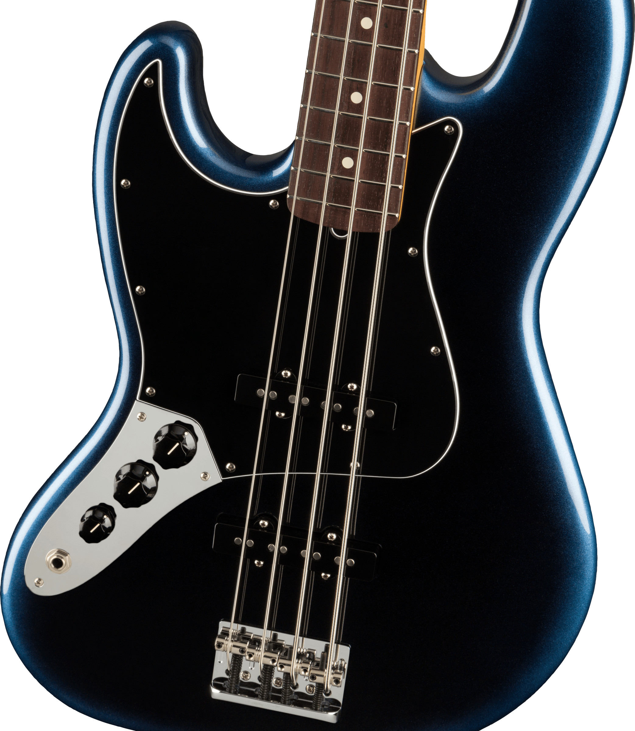 Fender® American Professional II Jazz Bass® Left-Hand, Rosewood Fingerboard, Dark Night