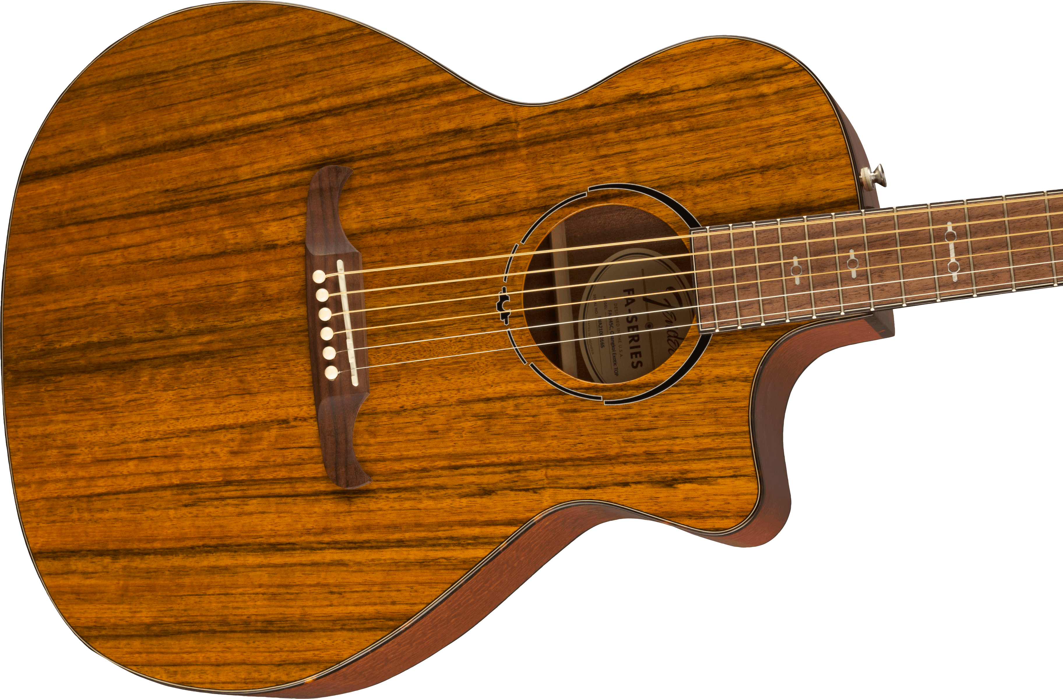 Fender® Limited Edition FA-345CE Ovangkol Exotic, Natural