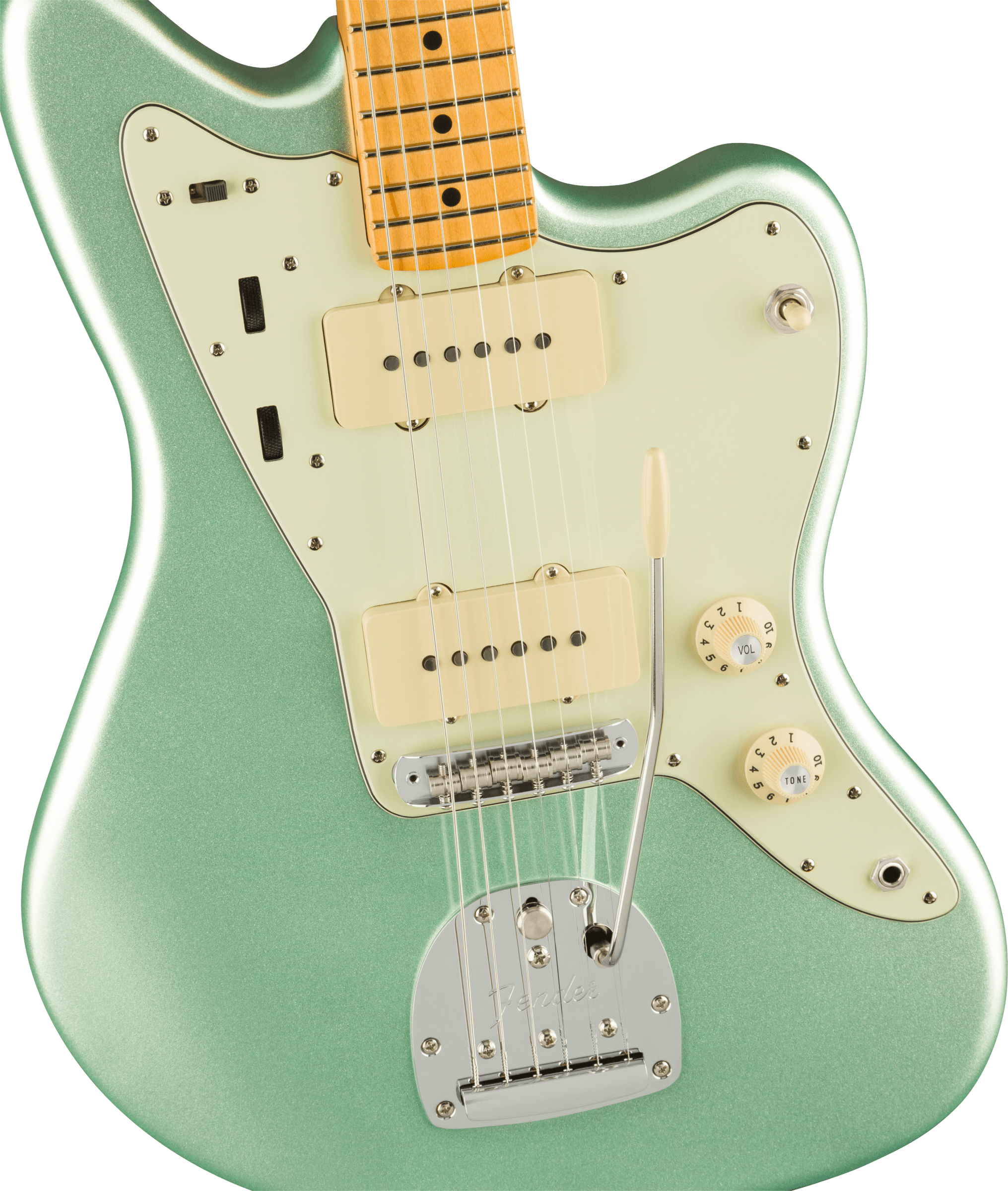 Fender® American Professional II Jazzmaster®, Maple Fingerboard, Mystic Surf Green