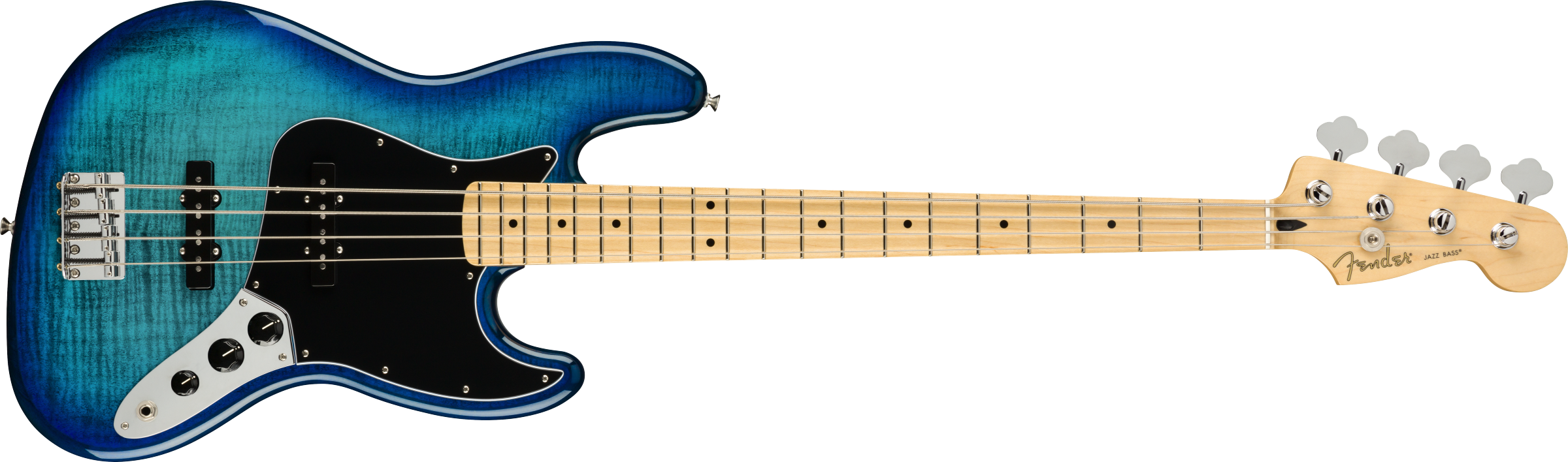 Fender® Player Jazz Bass® Plus Top, Maple Fingerboard, Blue Burst