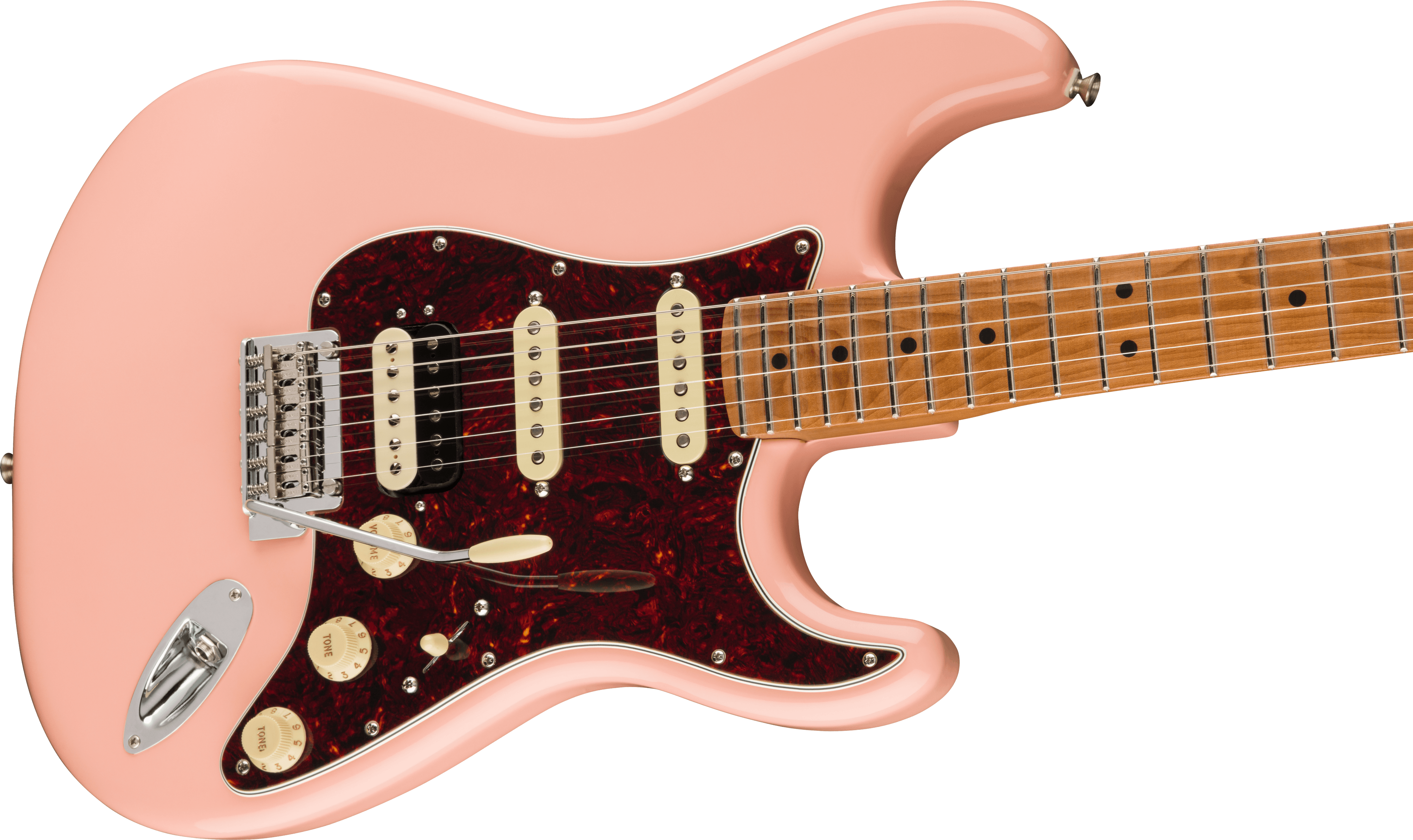 Fender® Limited Edition Player Stratocaster® HSS, Roasted Neck, Shell Pink