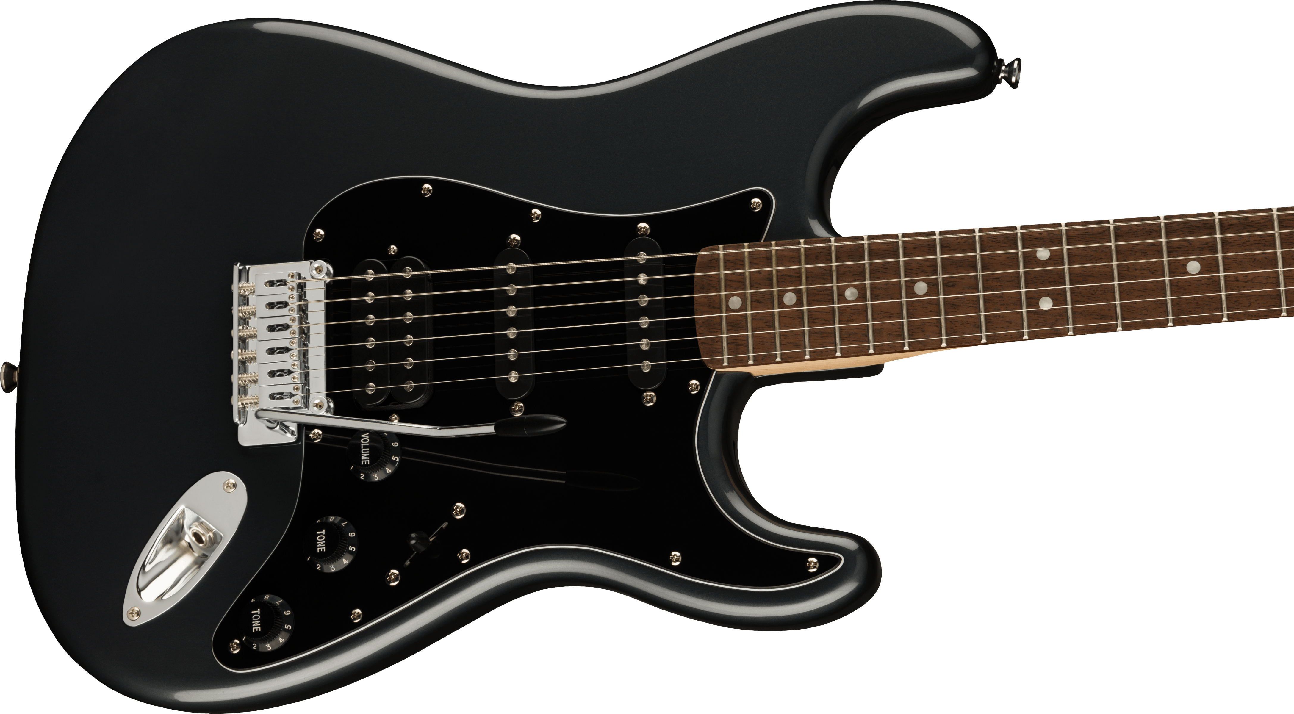Squier® Affinity Series™ Stratocaster® HSS Pack, Laurel Fingerboard, Charcoal Frost Metallic, Gig Bag, 15G - 230V EU