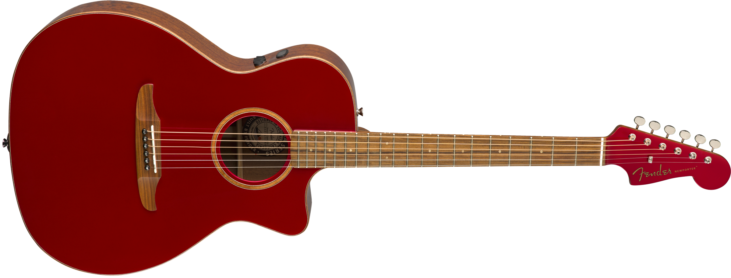 Fender® Newporter Classic w/Bag, Pau Ferro Fingerboard, Hot Rod Red Metallic
