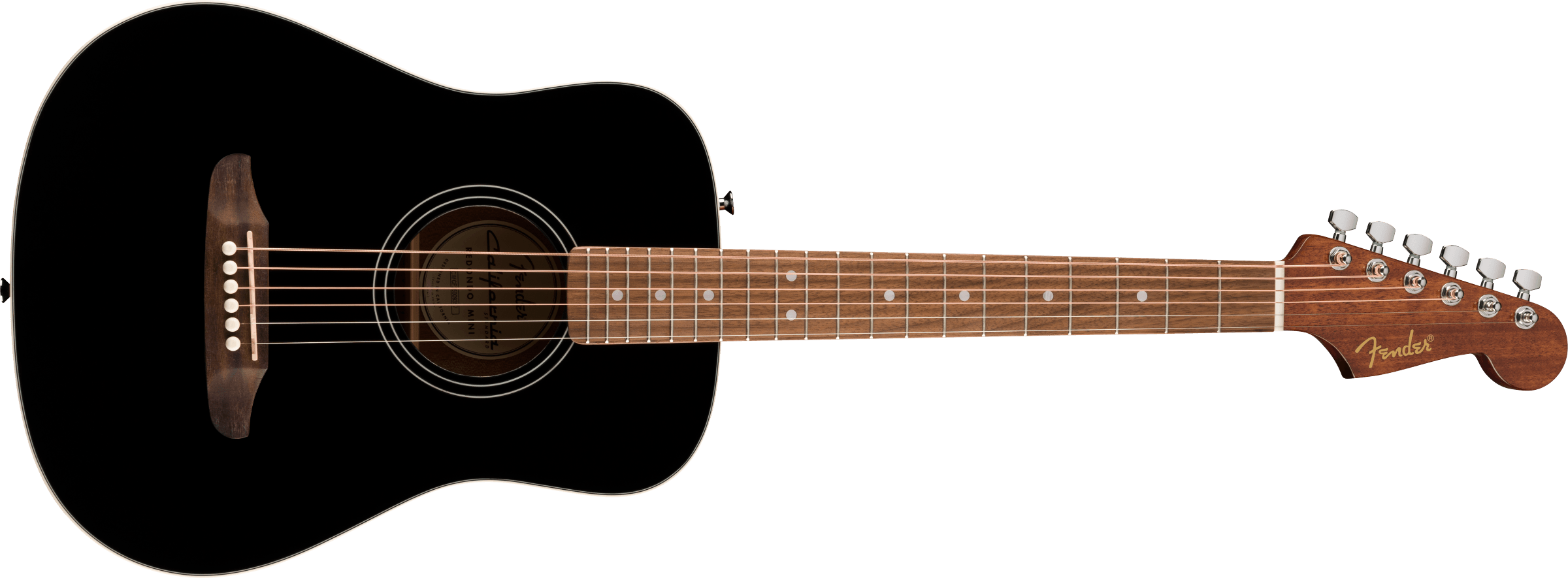 Fender® California Standard Redondo™ Mini with Bag, Spruce Top, Black