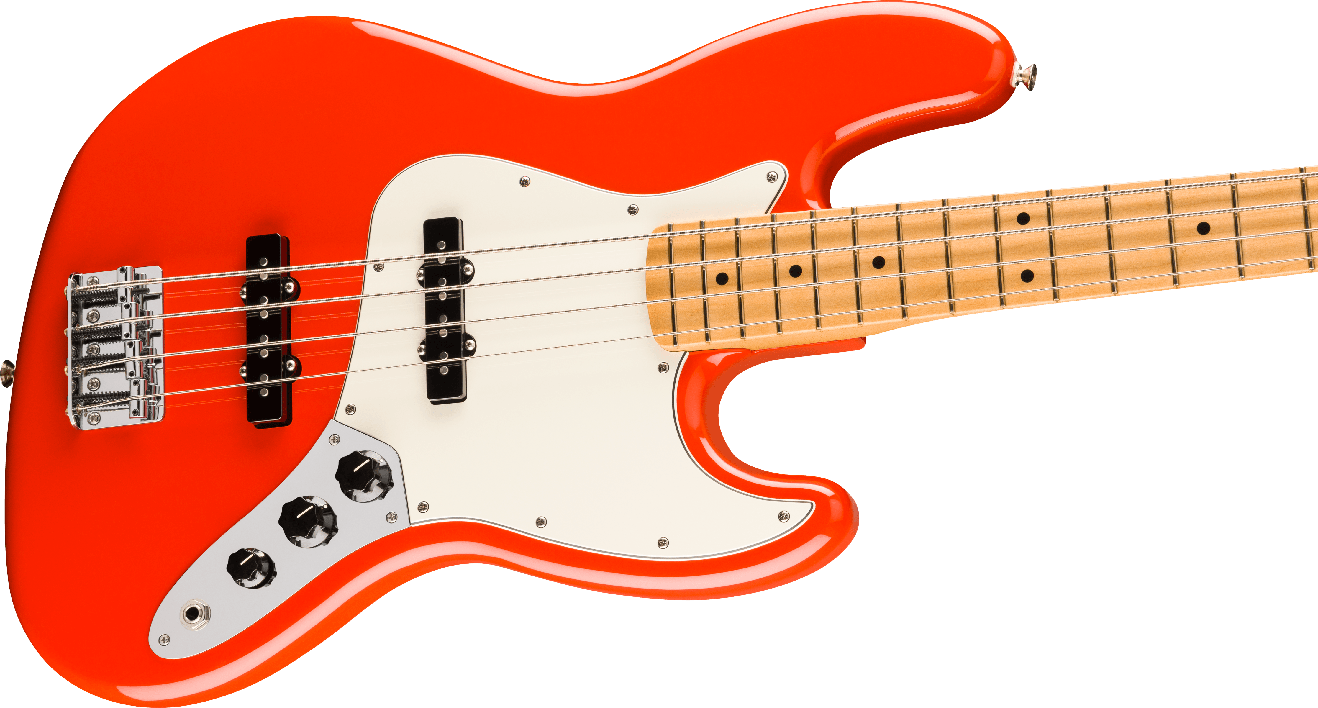 Fender® Player II Jazz Bass®, Maple Fingerboard, Coral Red