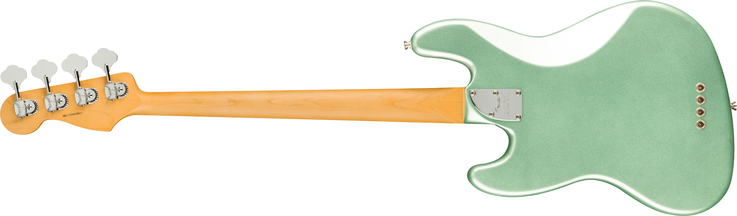 Fender® American Professional II Jazz Bass®, Maple Fingerboard, Mystic Surf Green