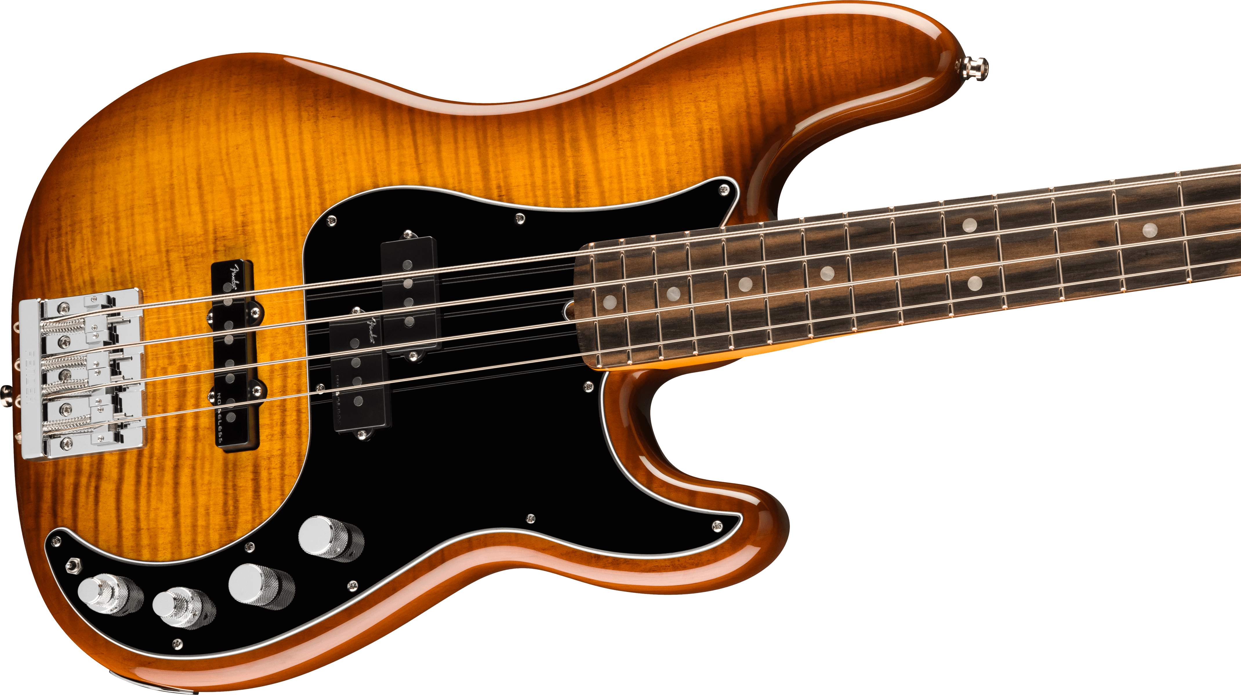 Fender® Limited Edition American Ultra Precision Bass®, Ebony Fingerboard, Tiger's Eye