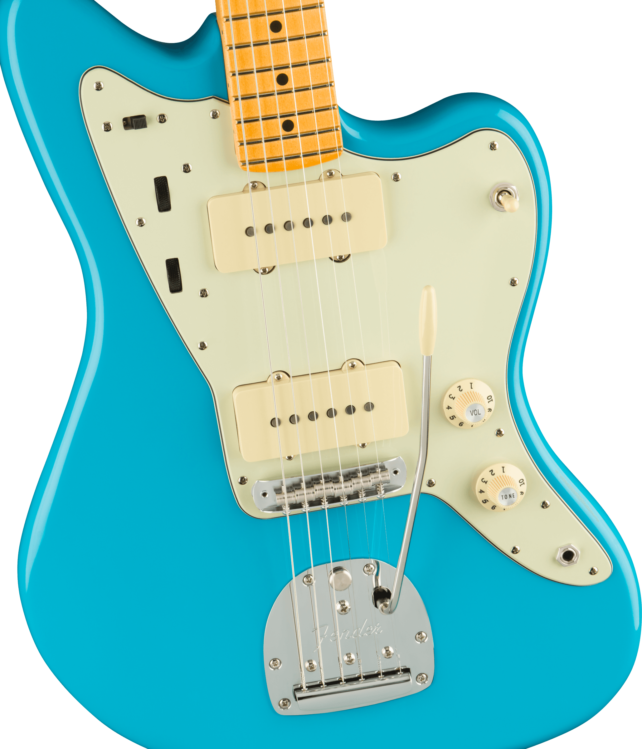 Fender® American Professional II Jazzmaster®, Maple Fingerboard, Miami Blue