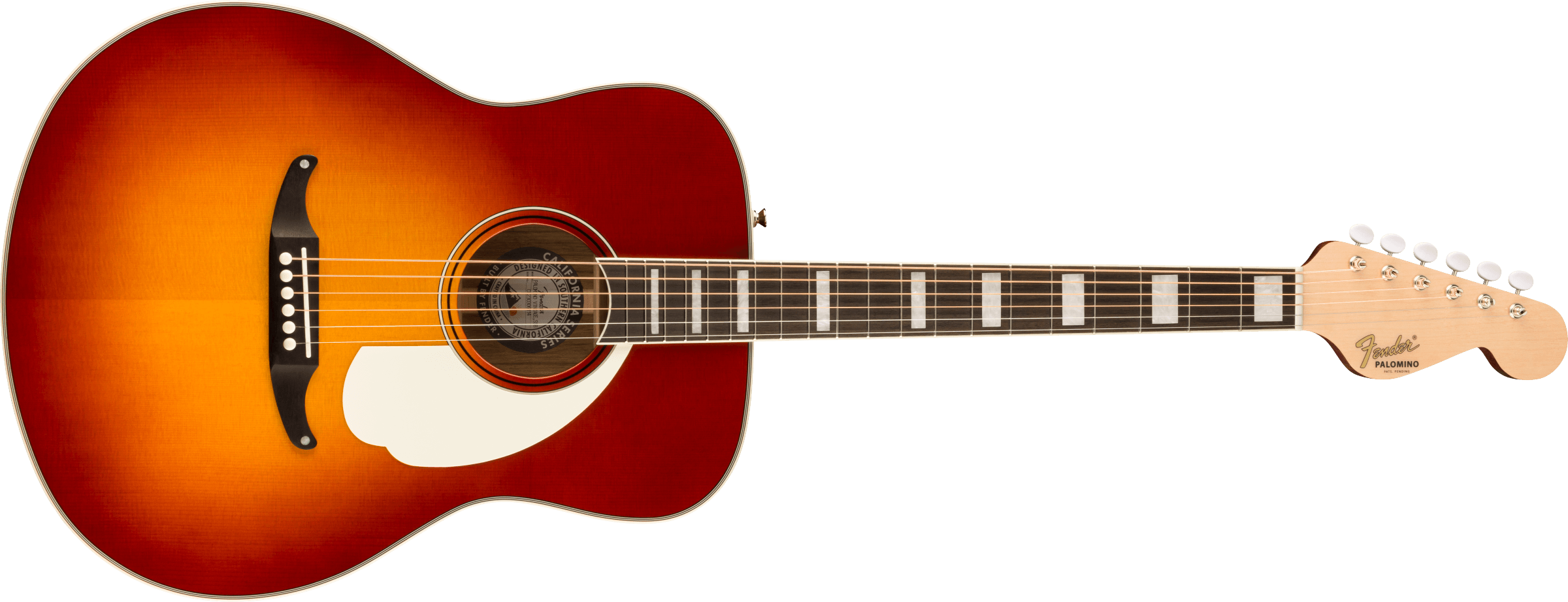 Fender® California Vintage Palomino with Case, Aged White Pickguard, Sienna Sunburst