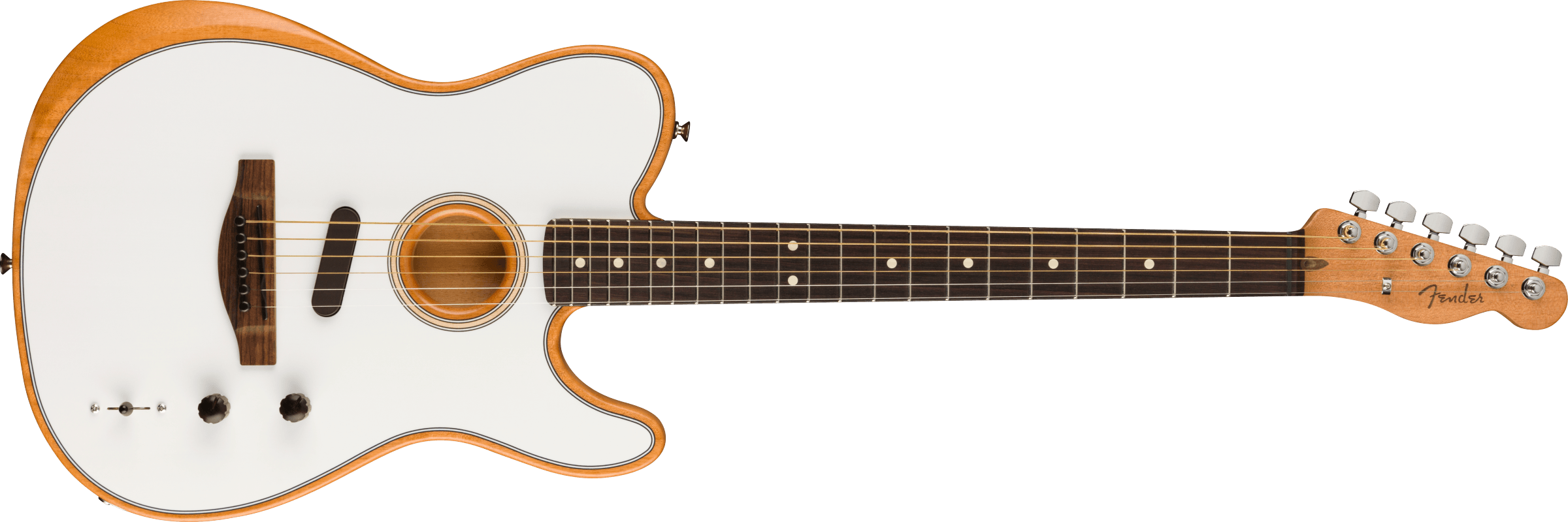Fender® Acoustasonic® Player Telecaster®, Rosewood Fingerboard, Arctic White