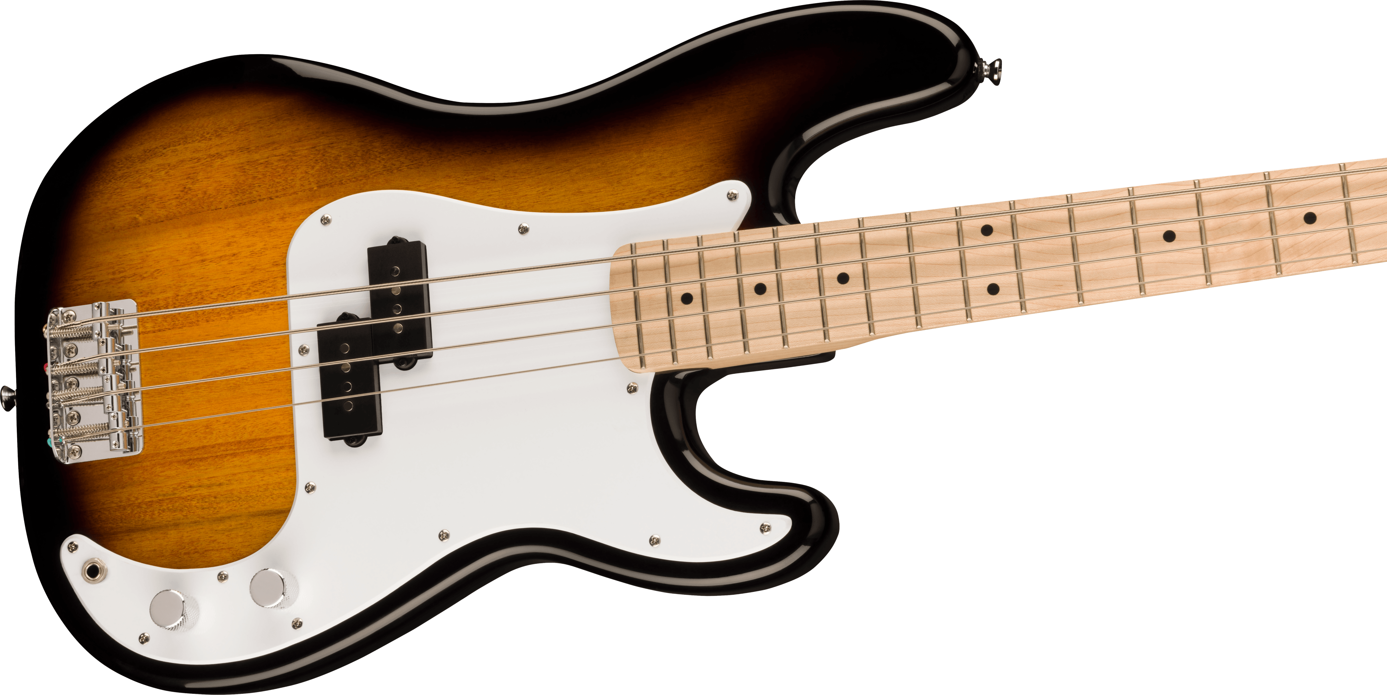 Squier® Squier Sonic® Precision Bass®, Maple Fingerboard, White Pickguard, 2-Color Sunburst