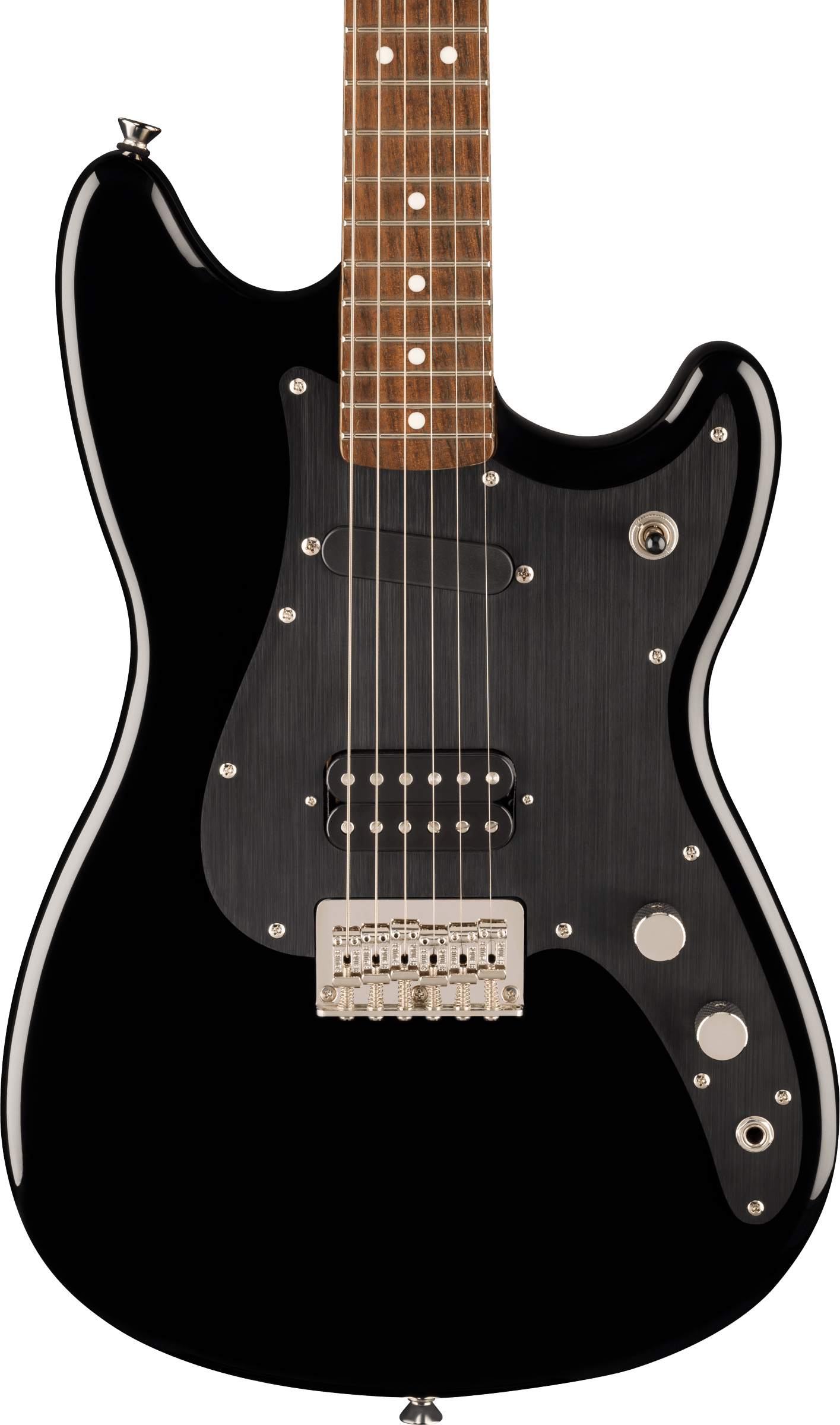 Squier® Classic Vibe™ Duo-Sonic™ HS, Laurel Fingerboard, Black Anodized Pickguard, Matching Headstock, Black