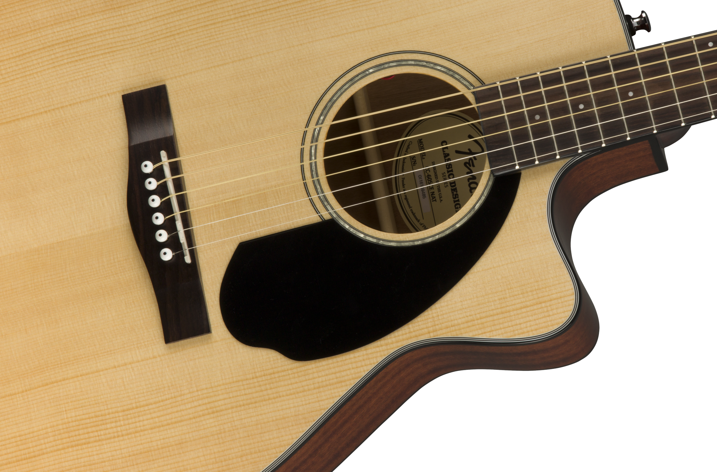 Fender® CC-60SCE Concert, Walnut Fingerboard, Natural