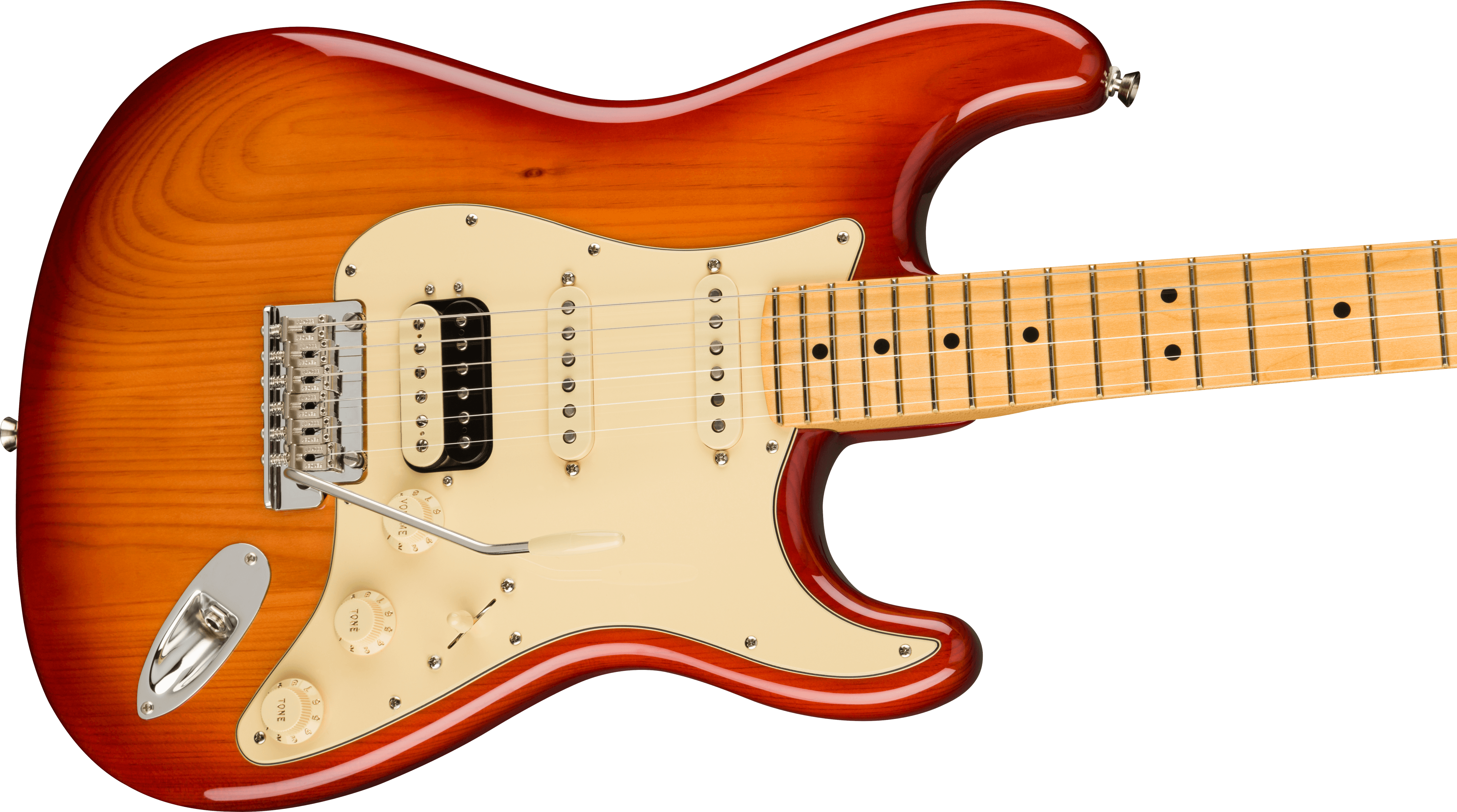 Fender® American Professional II Stratocaster® HSS, Maple Fingerboard, Sienna Sunburst