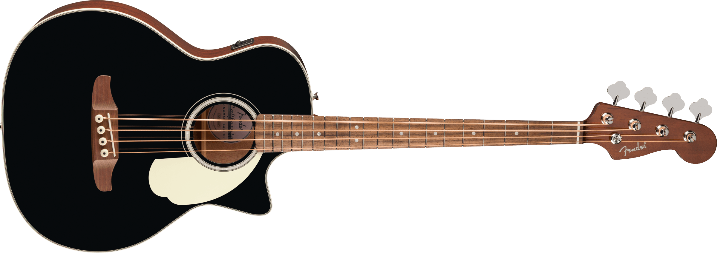 Fender® California Deluxe Kingman™ Bass CE, Walnut Fingerboard, Black