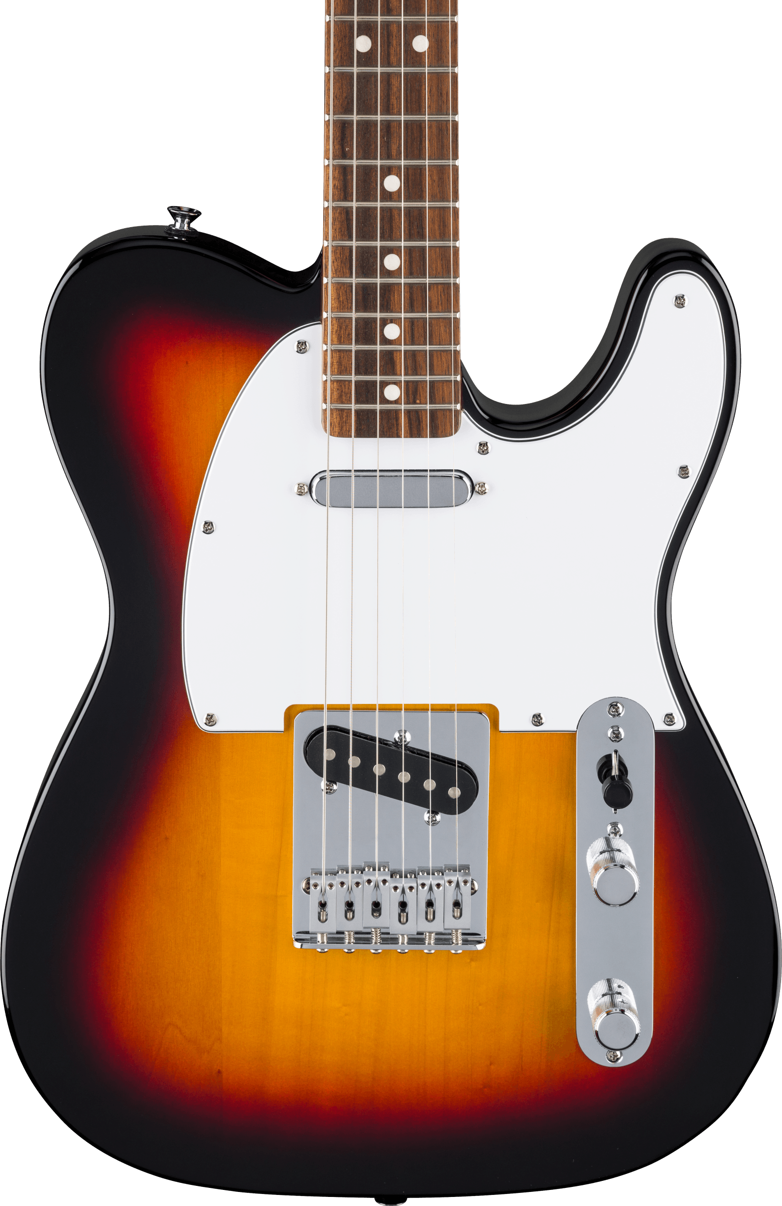Fender® Standard Telecaster®, Laurel Fingerboard, White Pickguard, 3-Color Sunburst