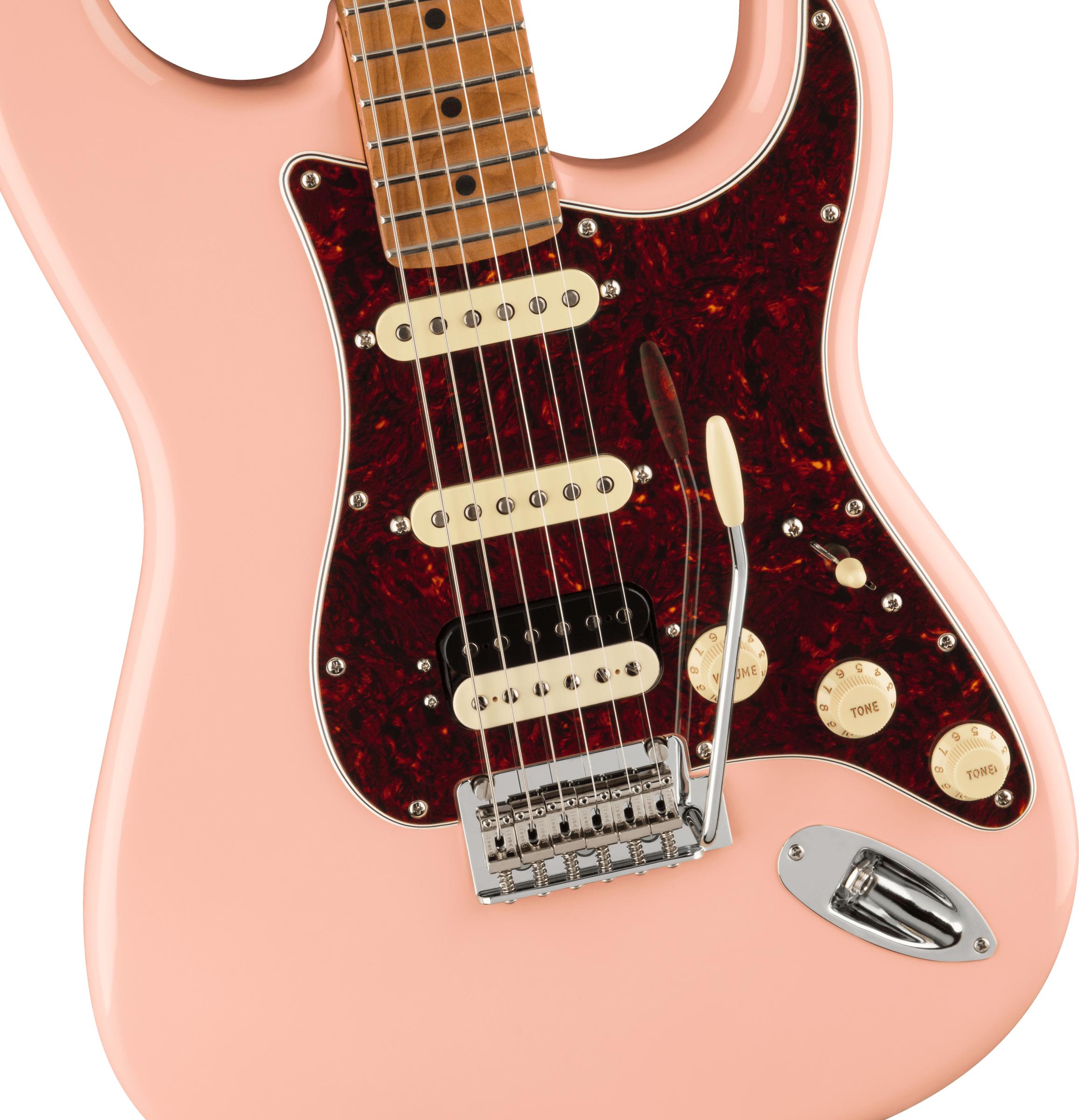 Fender® Limited Edition Player Stratocaster® HSS, Roasted Neck, Shell Pink