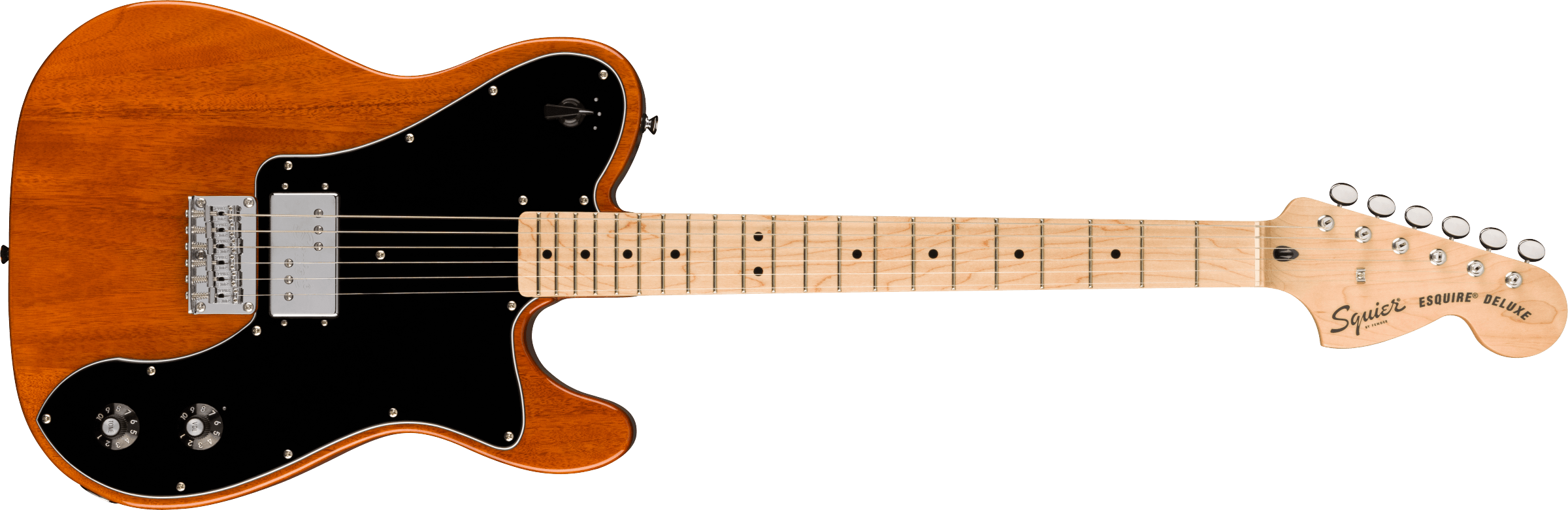 Squier® Paranormal Esquire® Deluxe, Maple Fingerboard, Black Pickguard, Mocha