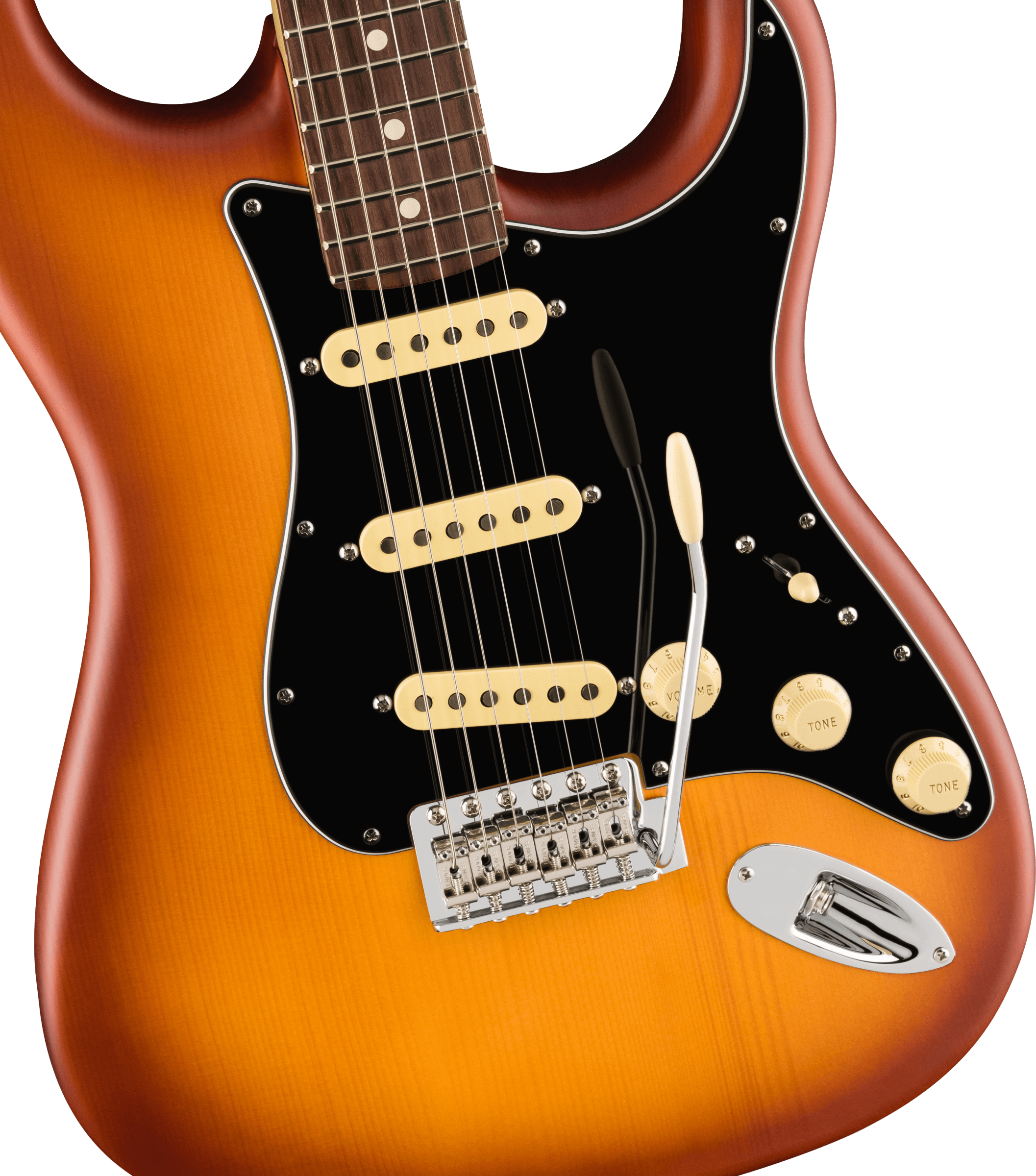 Fender® Limited Edition American Performer Timber Spruce Stratocaster®, Rosewood Fingerboard, Honey Burst