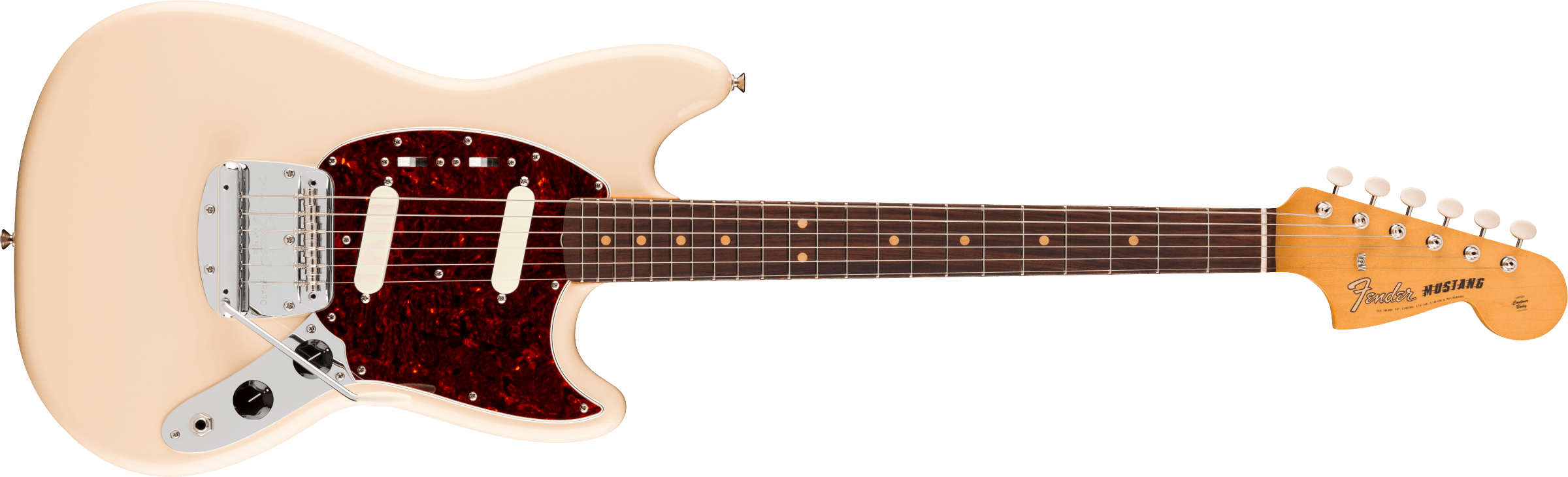 Fender® Vintera® III Mid '60s Mustang®, Rosewood Fingerboard, Olympic White