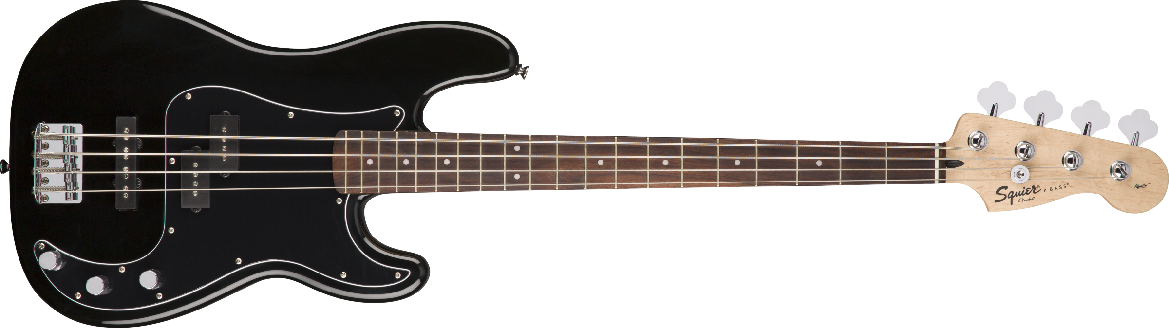 Squier® Affinity Series™ Precision Bass® PJ Pack, Laurel Fingerboard, Black, Gig Bag, Rumble™ 15 - 230V EU