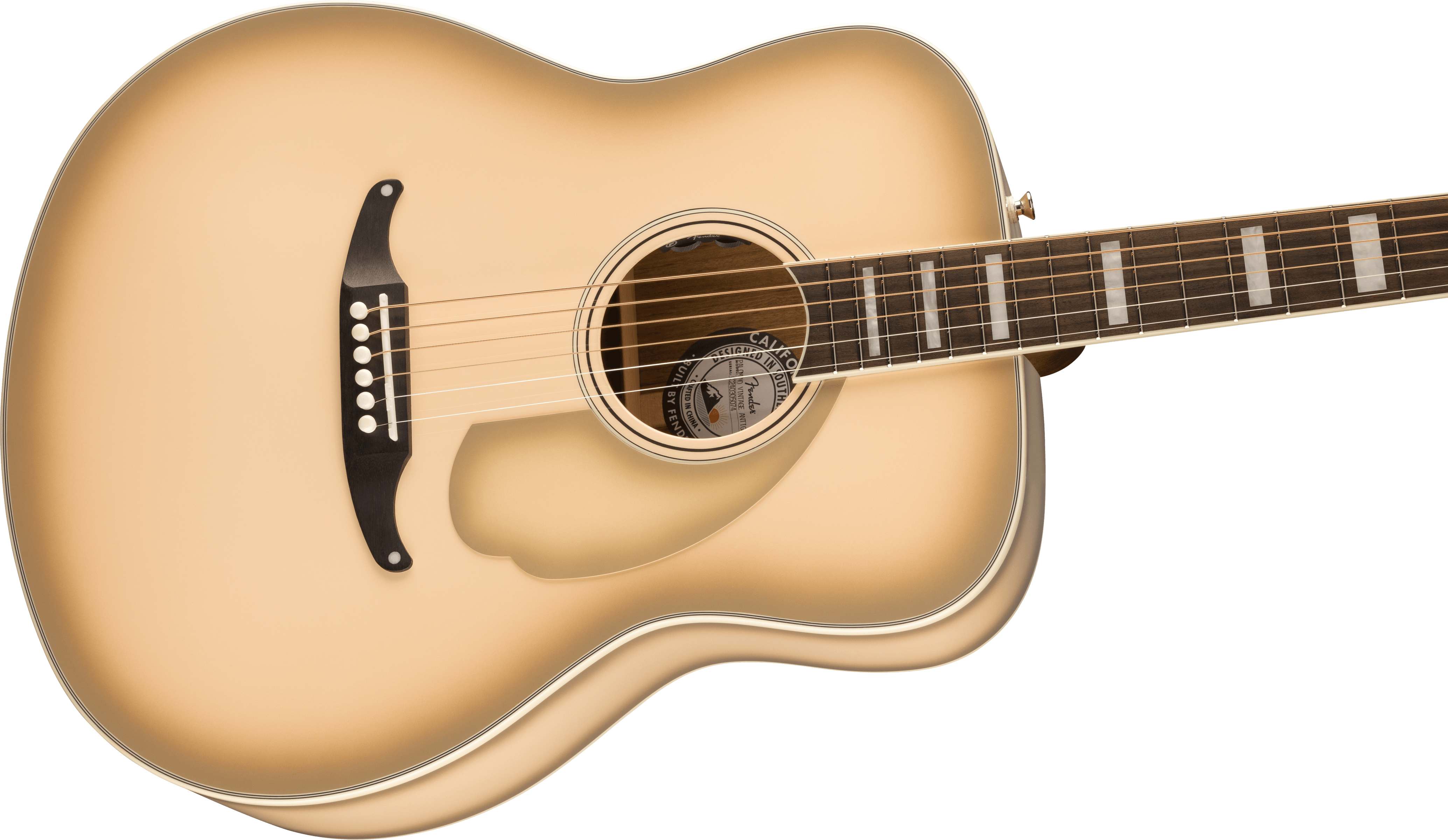 Fender® Limited Edition California Vintage Palomino with Case, Antigua Pickguard, Antigua
