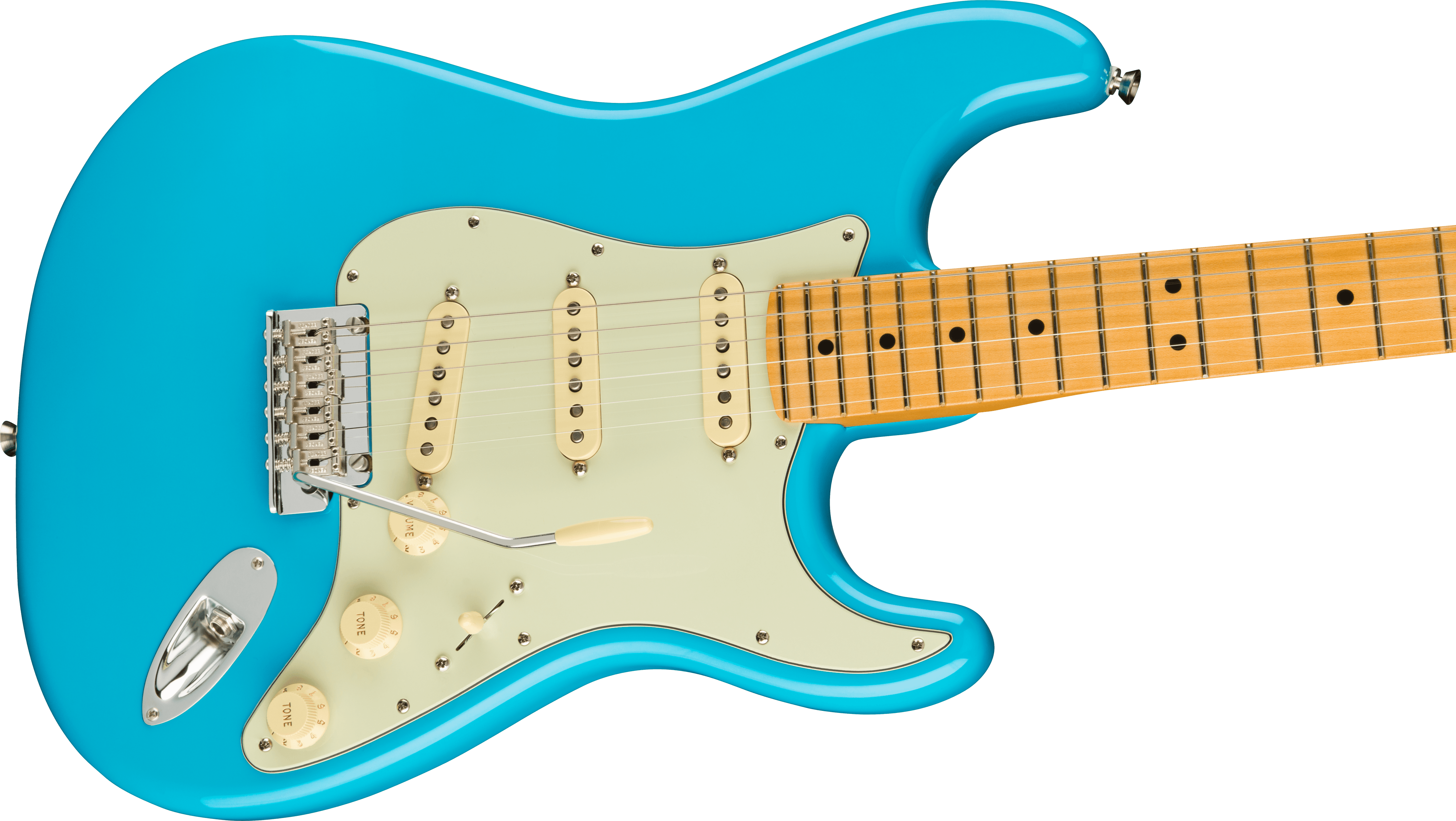 Fender® American Professional II Stratocaster®, Maple Fingerboard, Miami Blue [USATA]