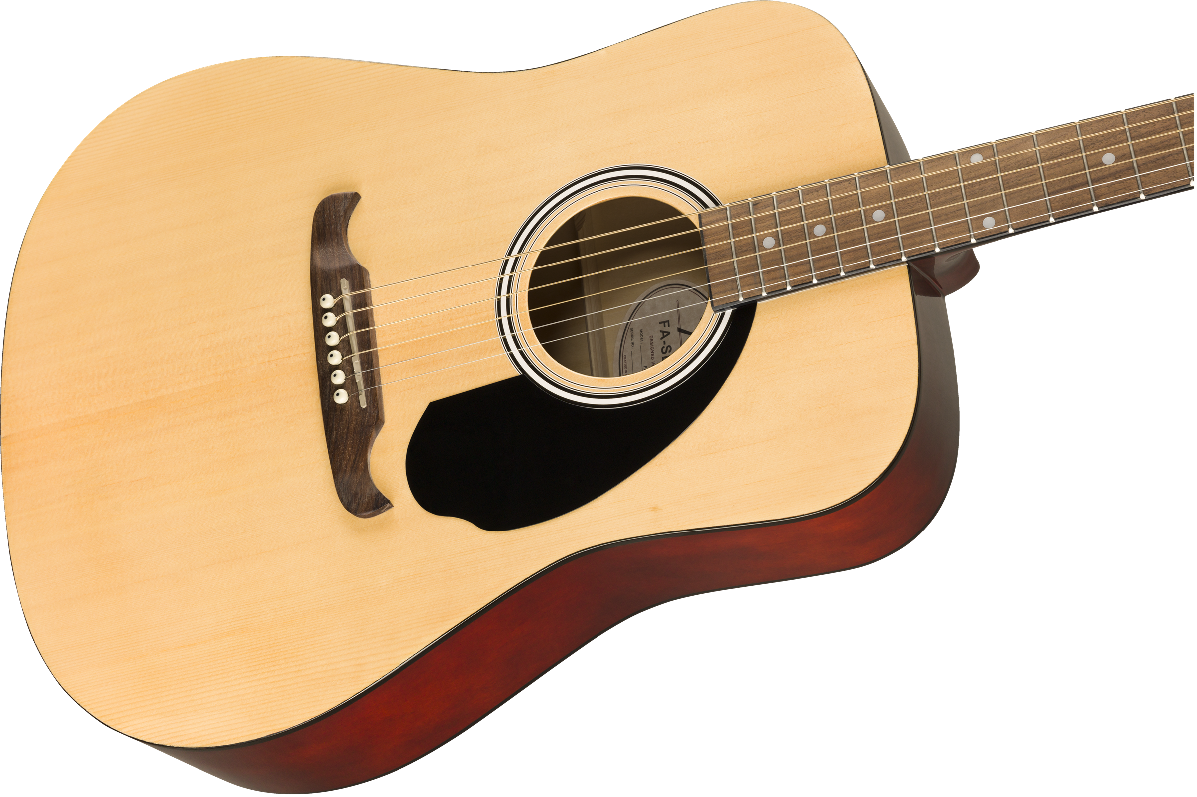 Fender® FA-125 Dreadnought w/bag, Walnut Fingerboard, Natural