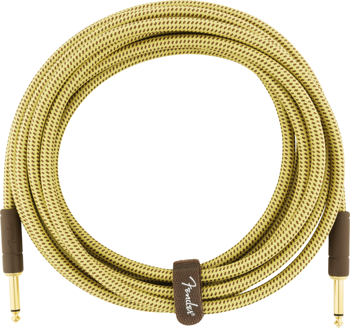 Fender® Deluxe Series Instrument Cable, Straight/Straight, 15', Tweed
