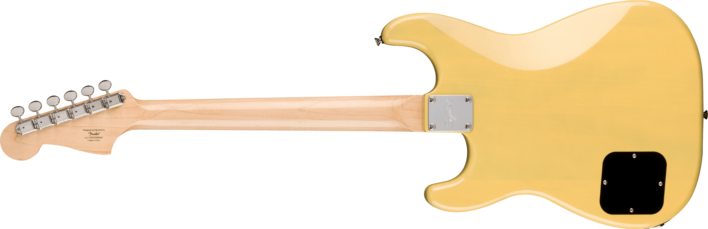Squier® Paranormal Strat-O-Sonic, Laurel Fingerboard, Black Pickguard, Vintage Blonde