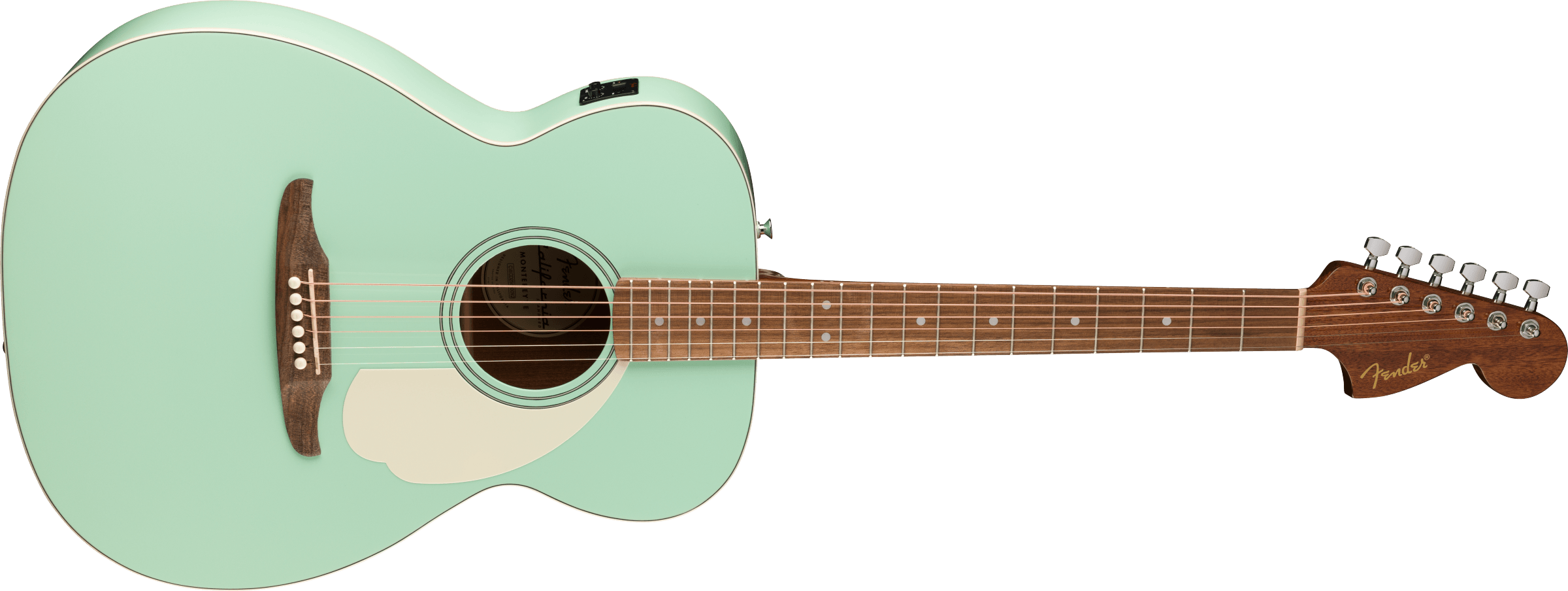Fender® California Standard Monterey™ E, Spruce Top, Ivory Pickguard, Surf Green