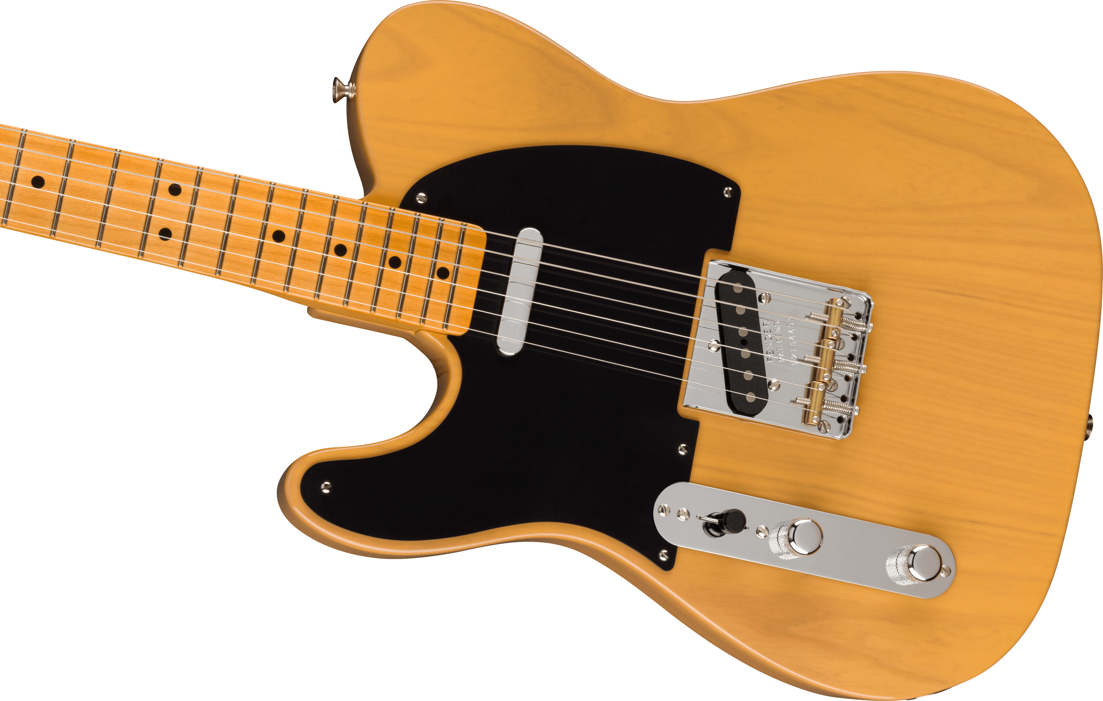 Fender® American Vintage II 1951 Telecaster® Left-Hand, Maple Fingerboard, Butterscotch Blonde