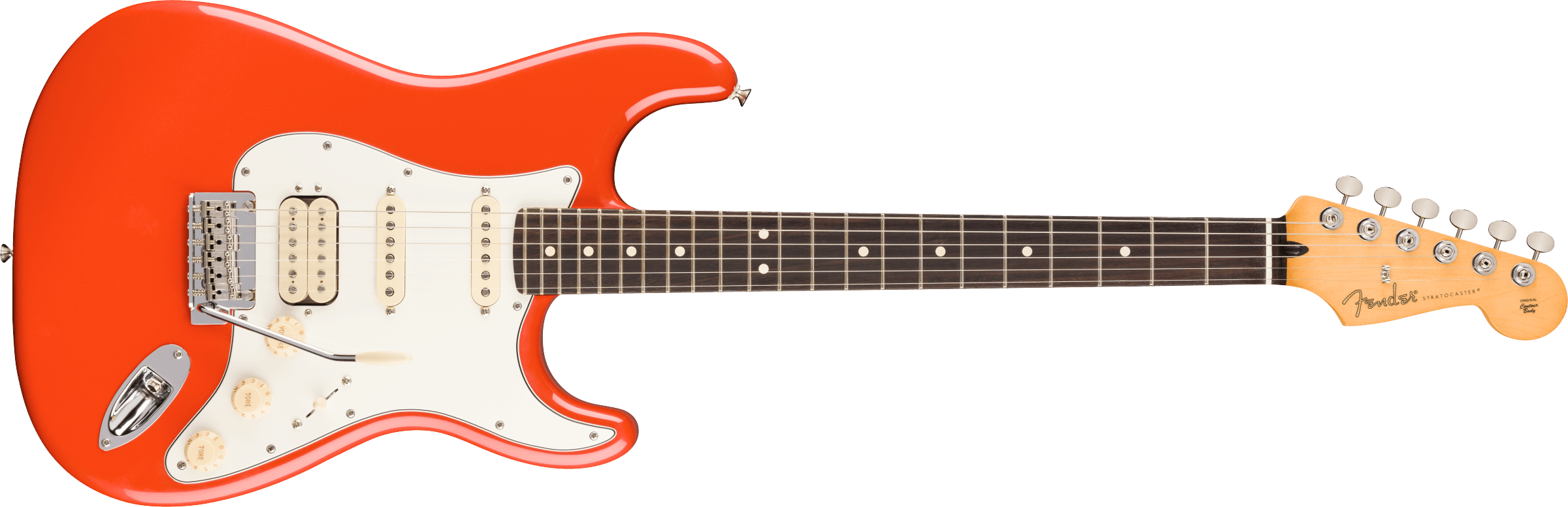 Fender® Player II Stratocaster® HSS, Rosewood Fingerboard, Rallye Orange