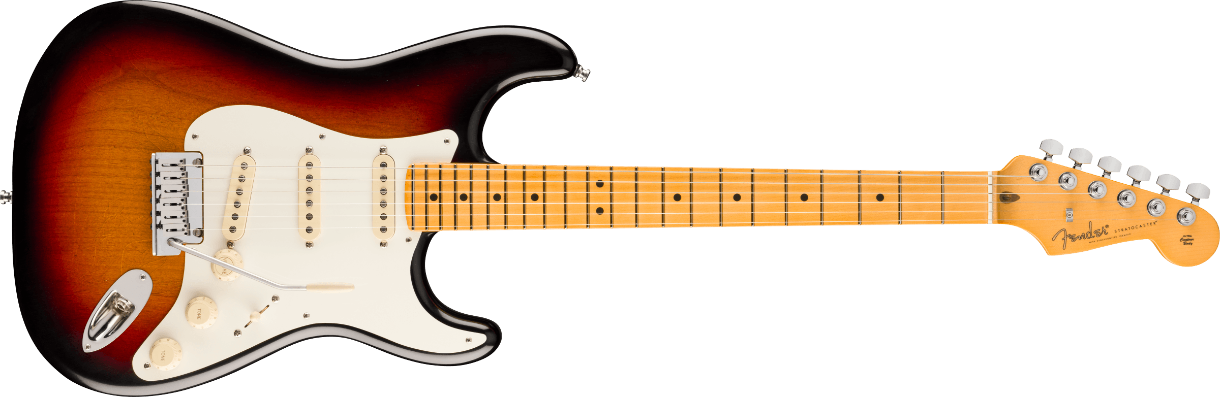 Fender® American Ultra Luxe Vintage '50s Stratocaster®, Maple Fingerboard, 3-Color Sunburst