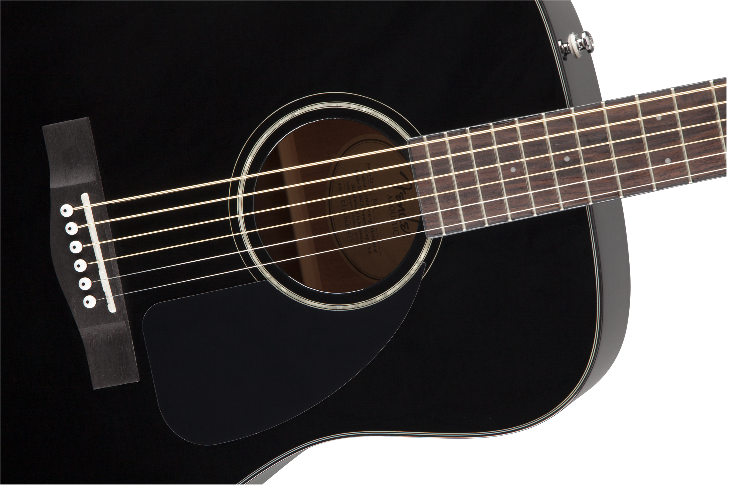 Fender® CD-60 Dreadnought V3 DS, Walnut Fingerboard, Black