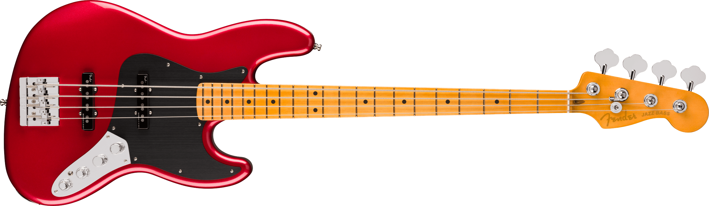Fender® American Ultra II Jazz Bass®, Maple Fingerboard, Sinister Red