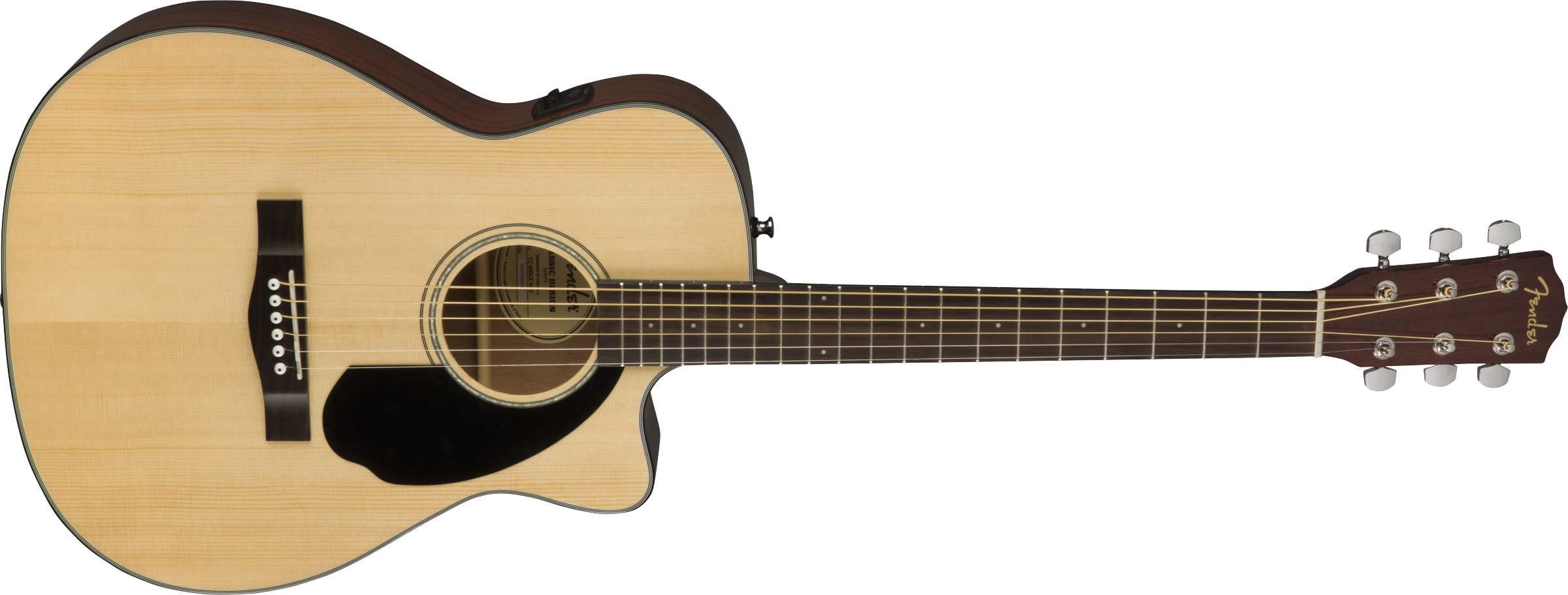 Fender® CC-60SCE Concert, Walnut Fingerboard, Natural