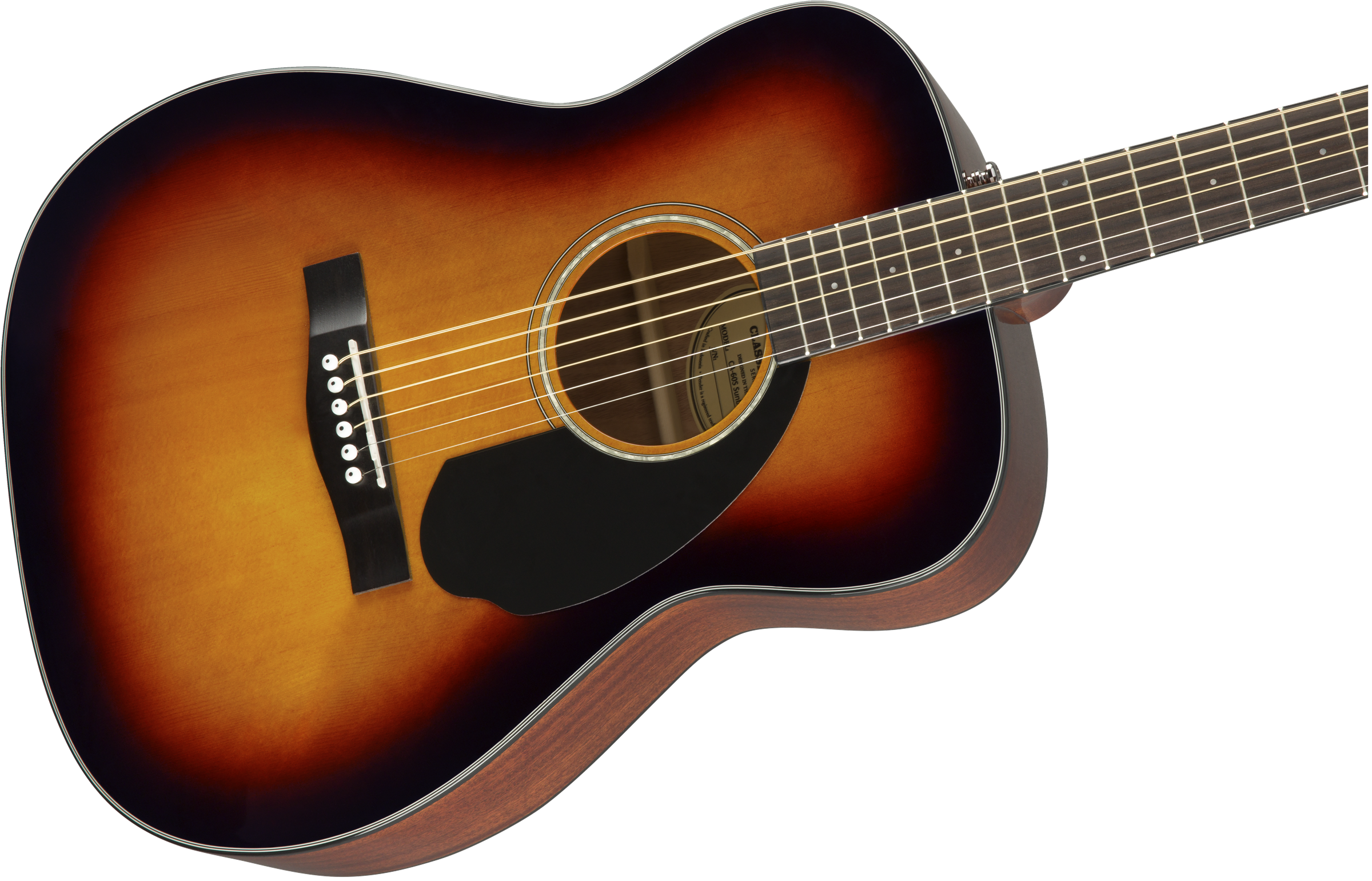 Fender® CC-60S Concert, Walnut Fingerboard, 3-Color Sunburst
