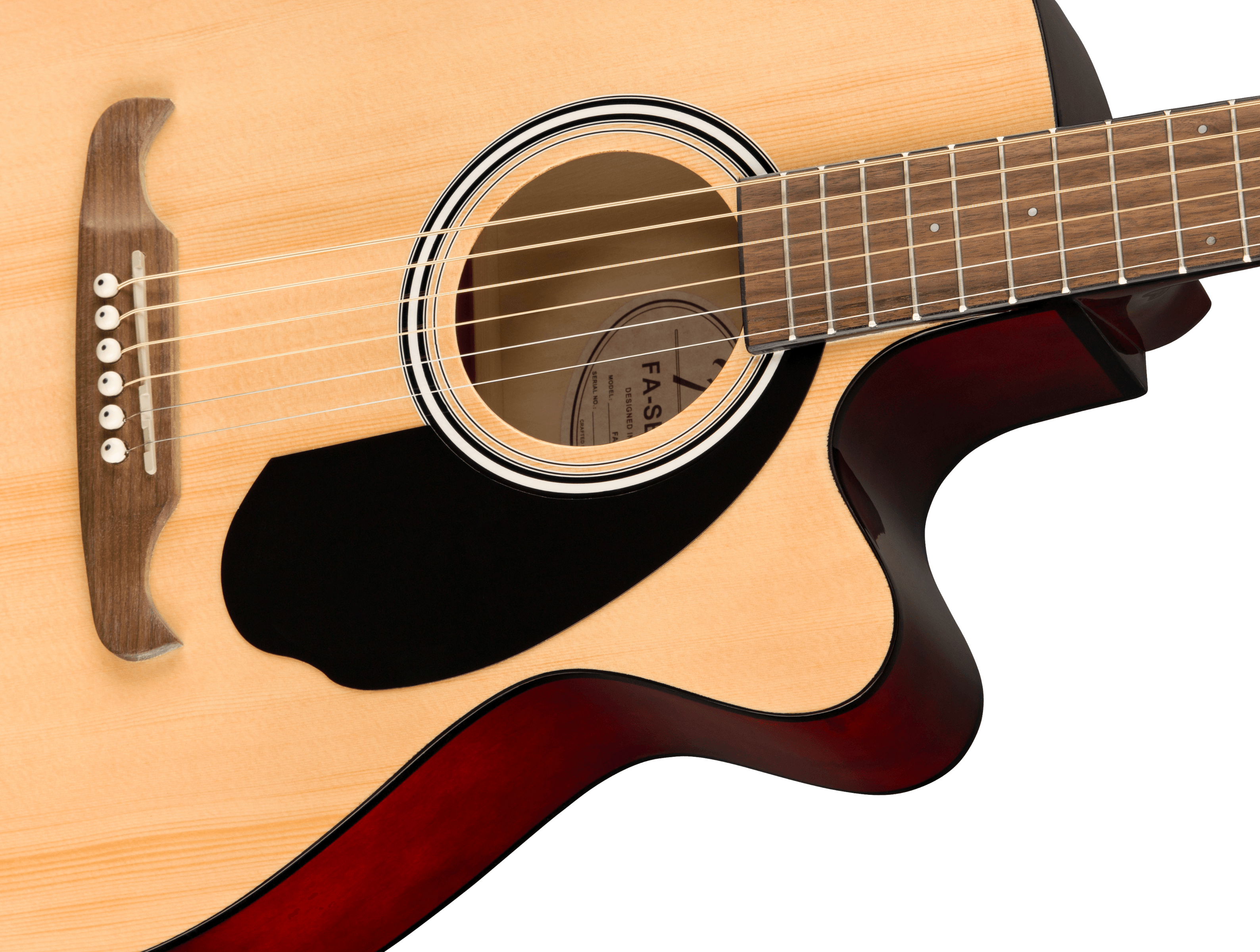 Fender® FA-135CE Concert, Walnut Fingerboard, Natural