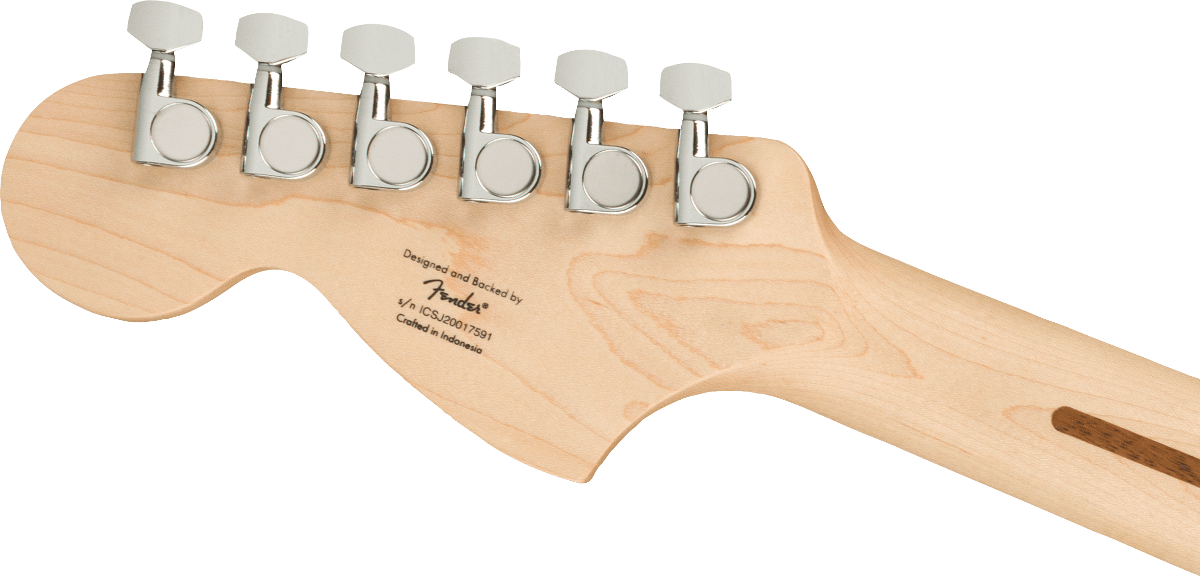 Squier® Affinity Series™ Stratocaster®, Maple Fingerboard, White Pickguard, Black