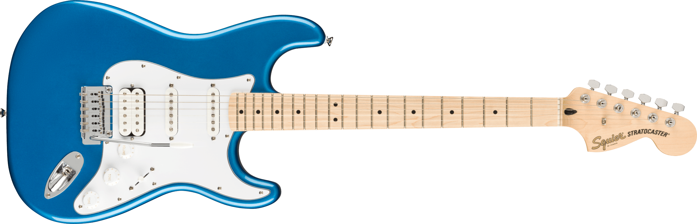 Squier® Affinity Series™ Stratocaster® HSS Pack, Maple Fingerboard, Lake Placid Blue, Gig Bag, 15G - 230V EU