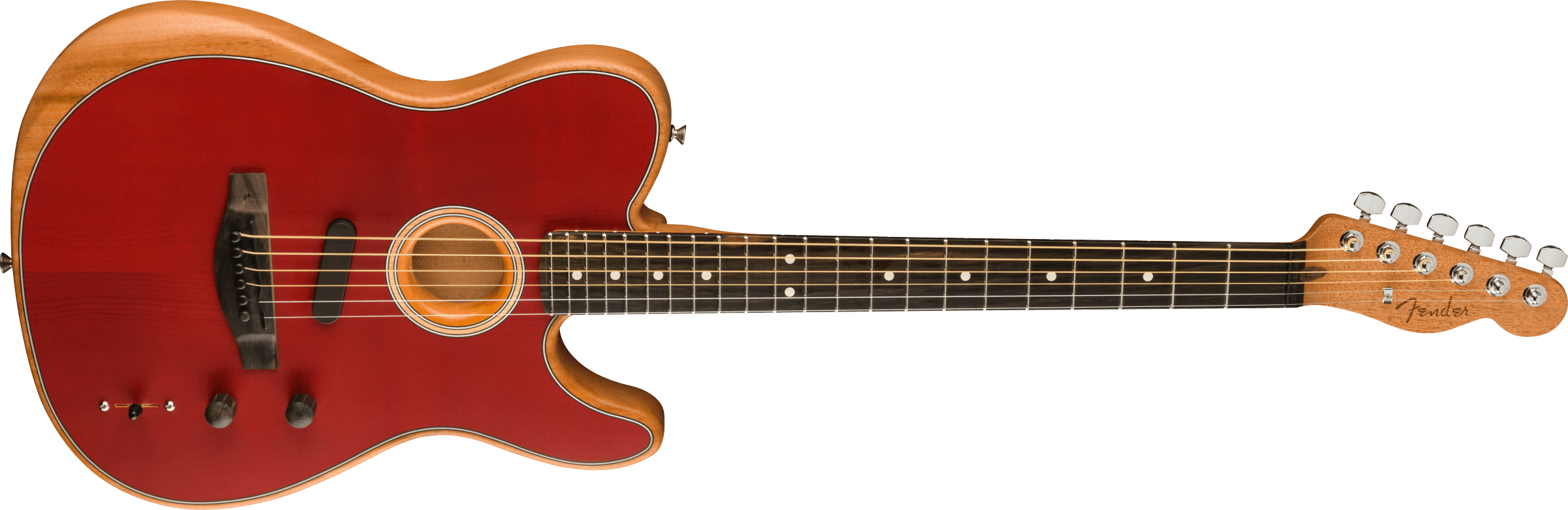 Fender® American Acoustasonic® Telecaster®, Ebony Fingerboard, Crimson Red