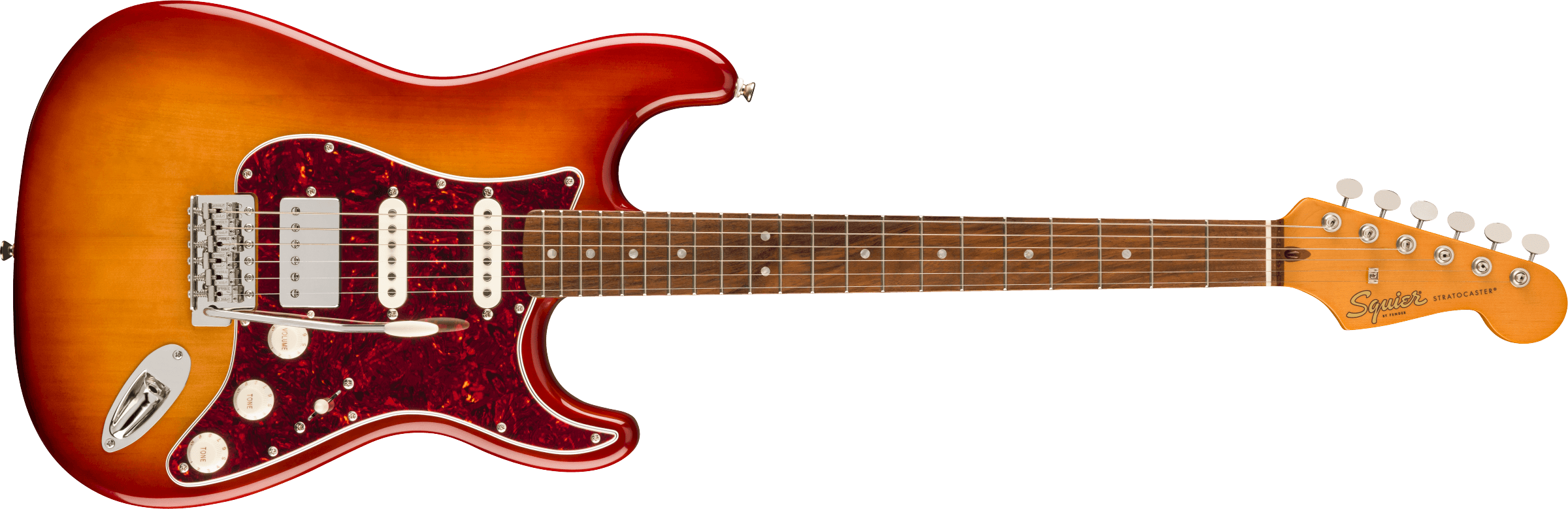 Squier® Limited Edition Classic Vibe™ '60s Stratocaster® HSS, Laurel Fingerboard, Tortoiseshell Pickguard, Sienna Sunburst