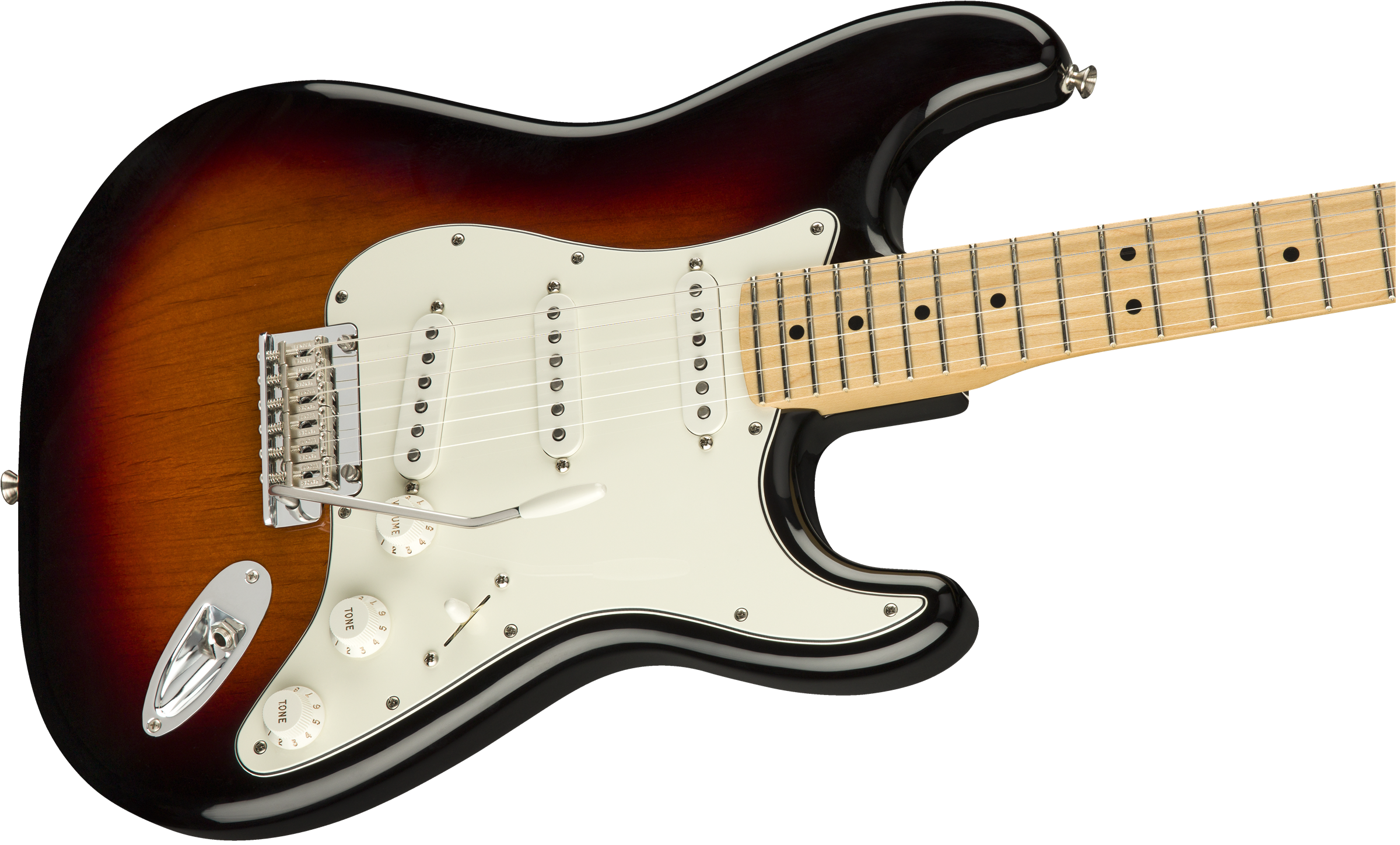 Fender® Player Stratocaster®, Maple Fingerboard, 3-Color Sunburst