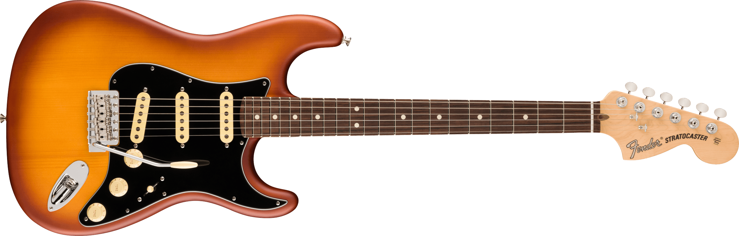 Fender® Limited Edition American Performer Timber Spruce Stratocaster®, Rosewood Fingerboard, Honey Burst